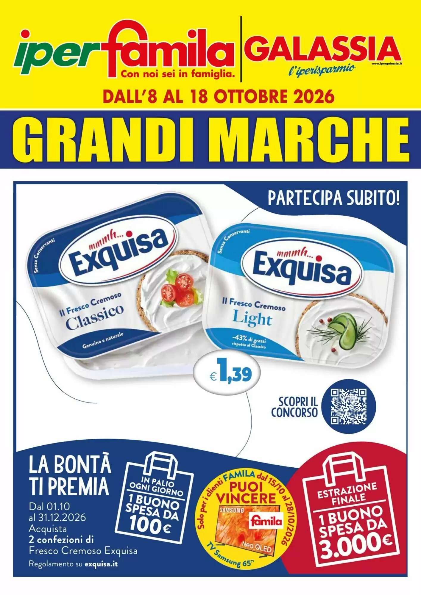 Volantino promozionale IperFamila  valide dal 08/10/2026 - Pagina 1.