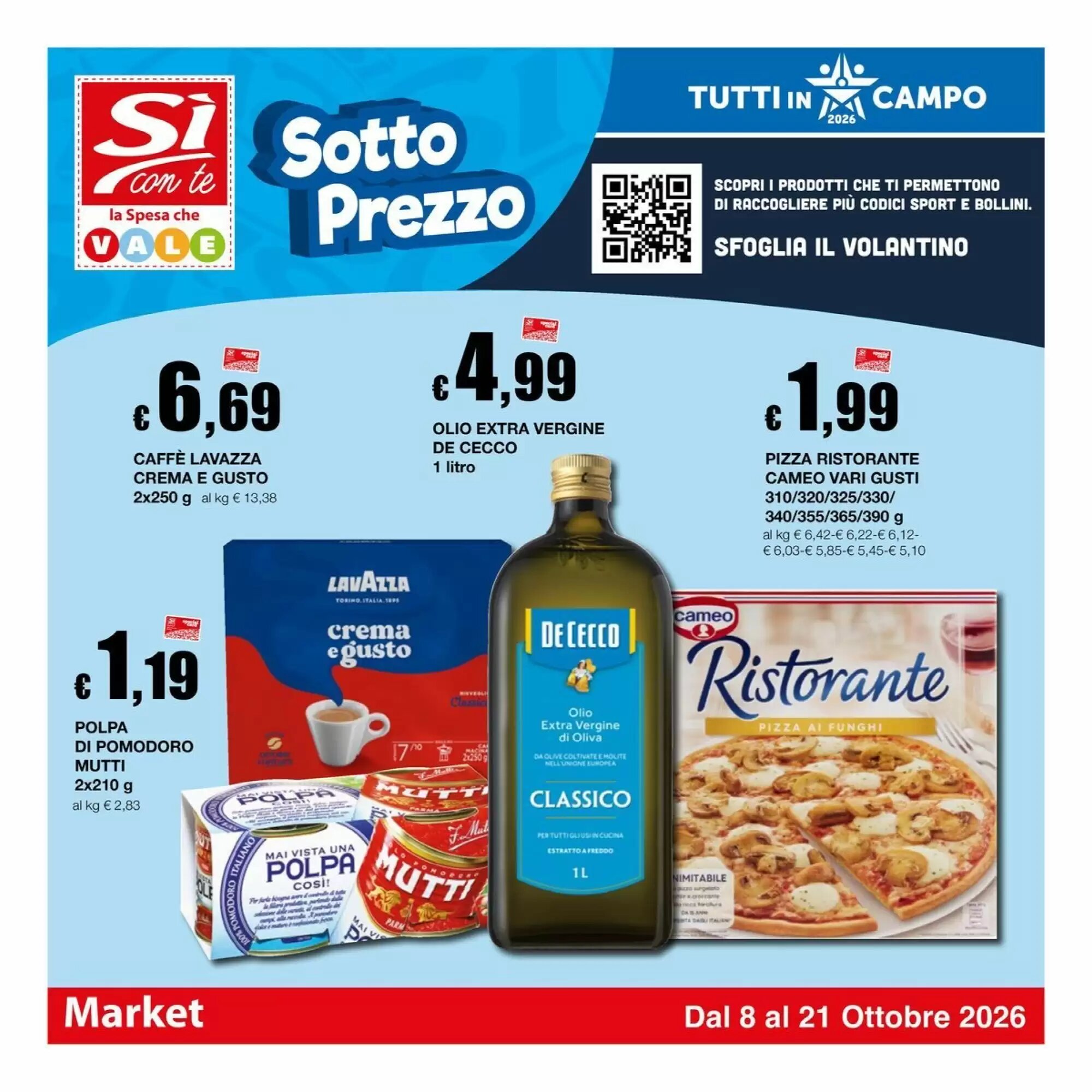 Volantino promozionale Sì con te valide dal 08/10/2026 - Pagina 1.