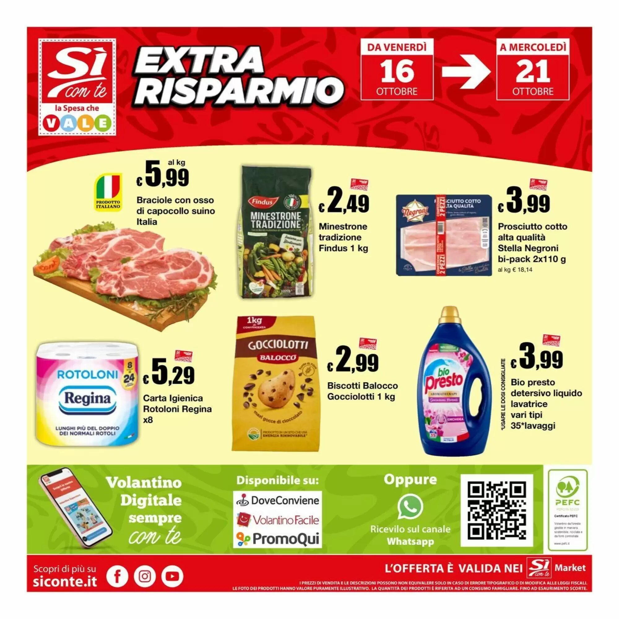 Volantino promozionale Sì con te  valide dal 08/10/2026 - Pagina 16.