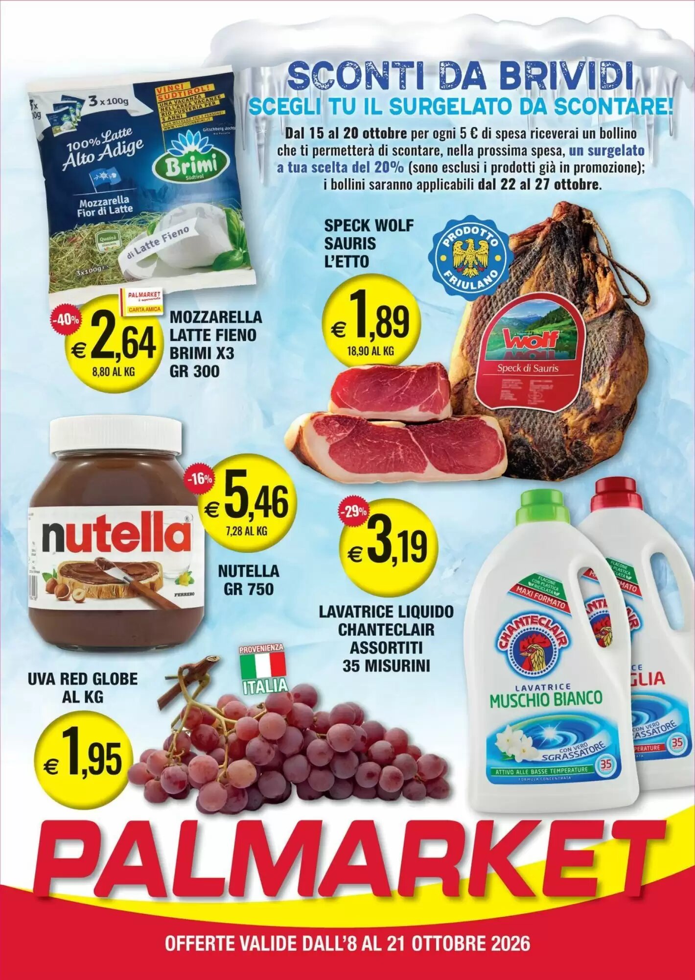 Volantino promozionale Palmarket  valide dal 08/10/2026 - Pagina 1.