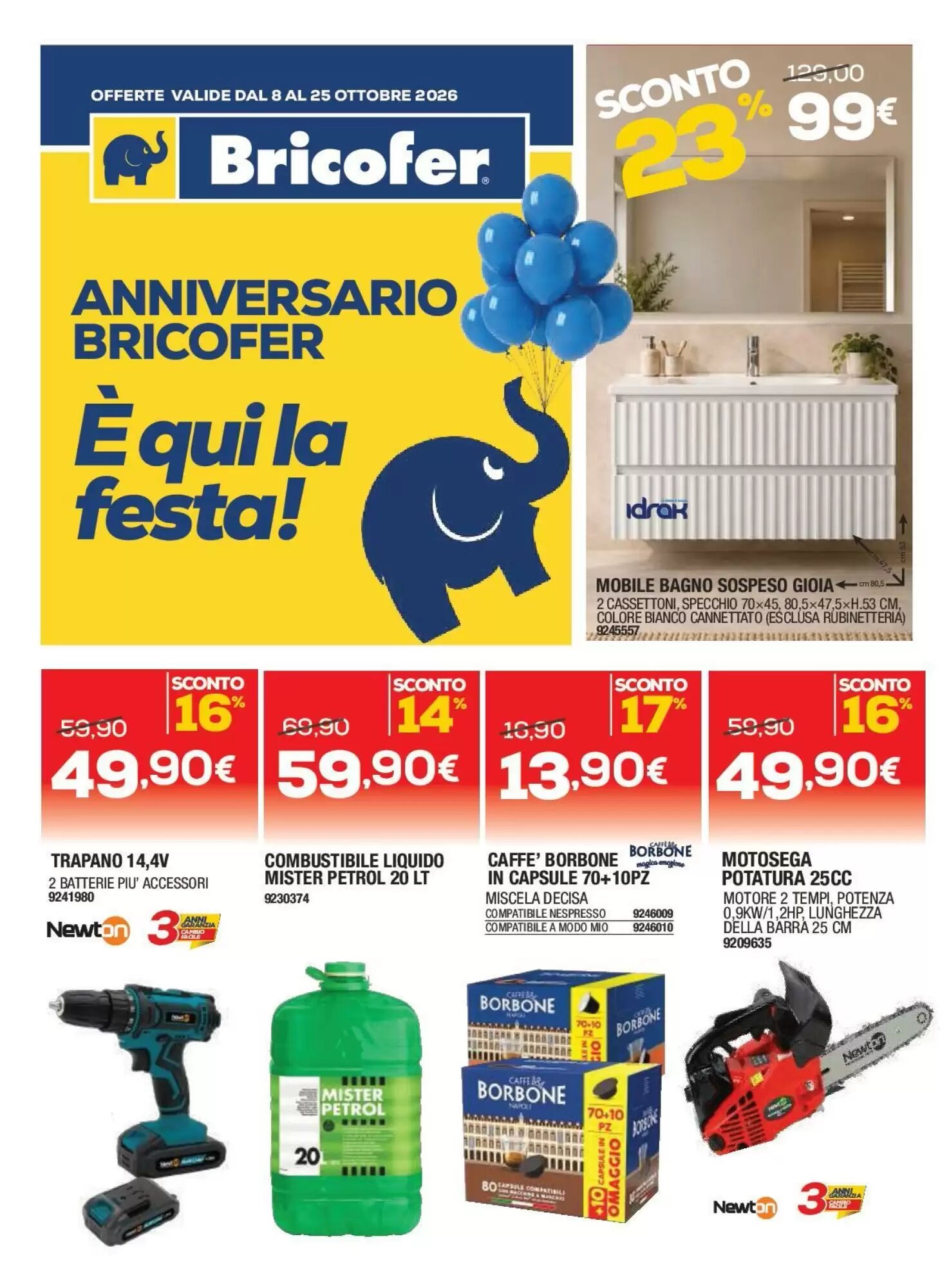 Volantino promozionale Bricofer  valide dal 08/10/2026 - Pagina 1.