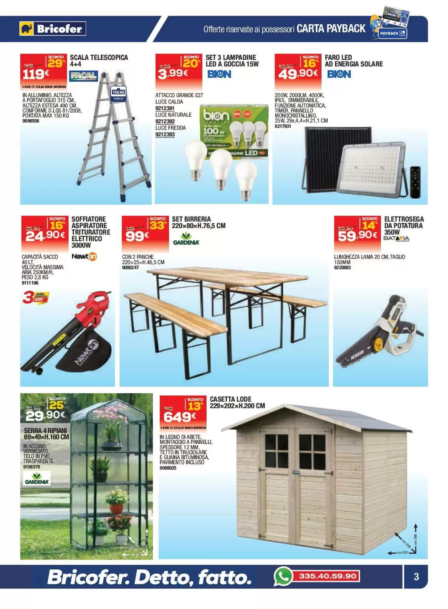 Volantino promozionale Bricofer  valide dal 08/10/2026 - Pagina 3.