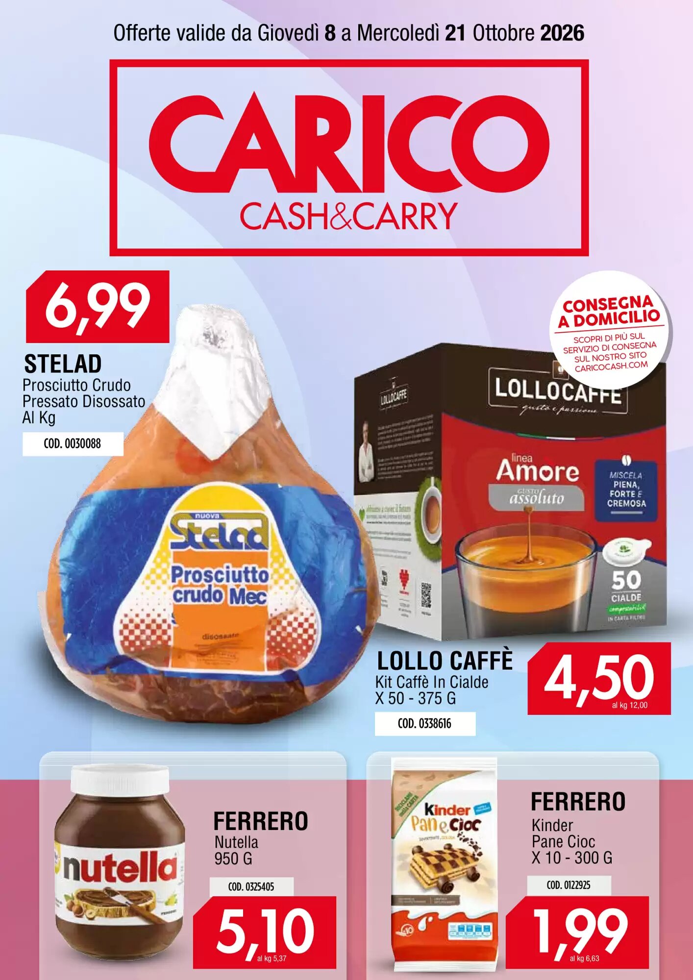 Volantino promozionale Carico Cash & Carry  valide dal 08/10/2026 - Pagina 1.