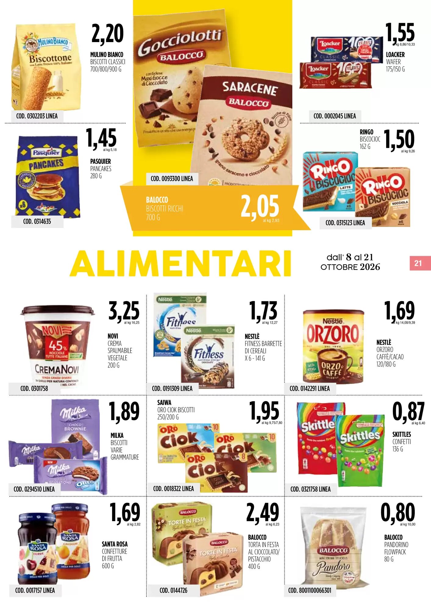 Volantino promozionale Carico Cash & Carry  valide dal 08/10/2026 - Pagina 21.