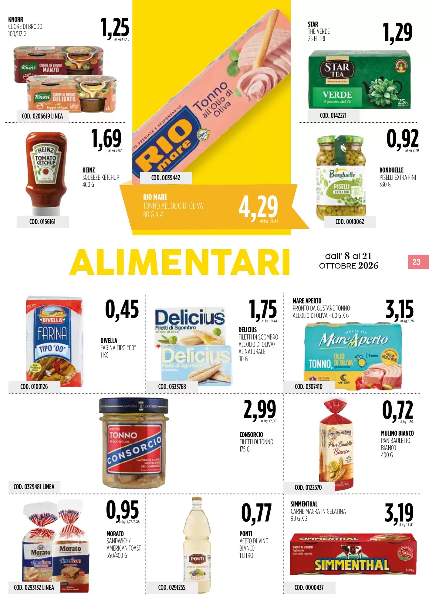 Volantino promozionale Carico Cash & Carry  valide dal 08/10/2026 - Pagina 23.