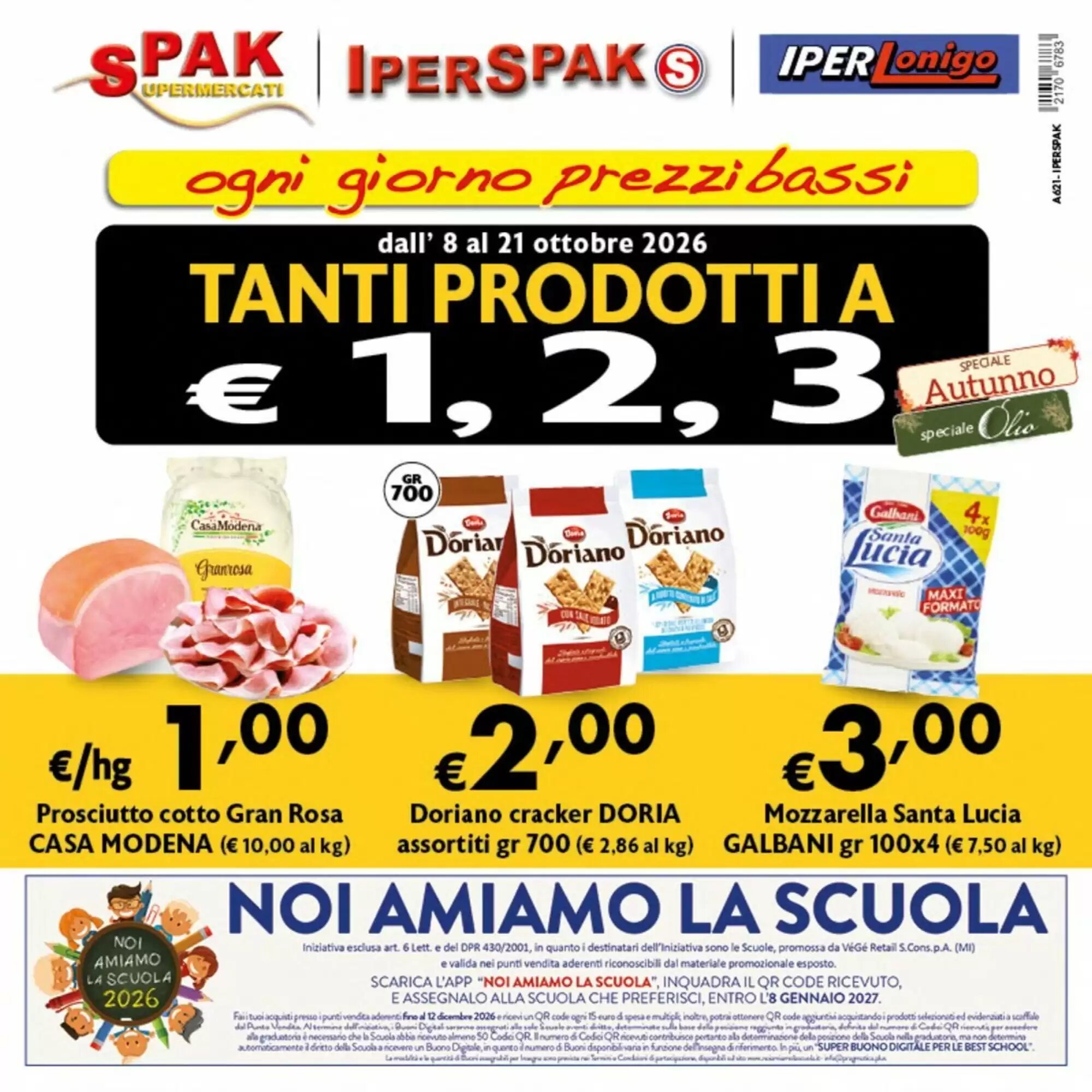 Volantino promozionale Spak Supermercati valide dal 08/10/2026 - Pagina 1.