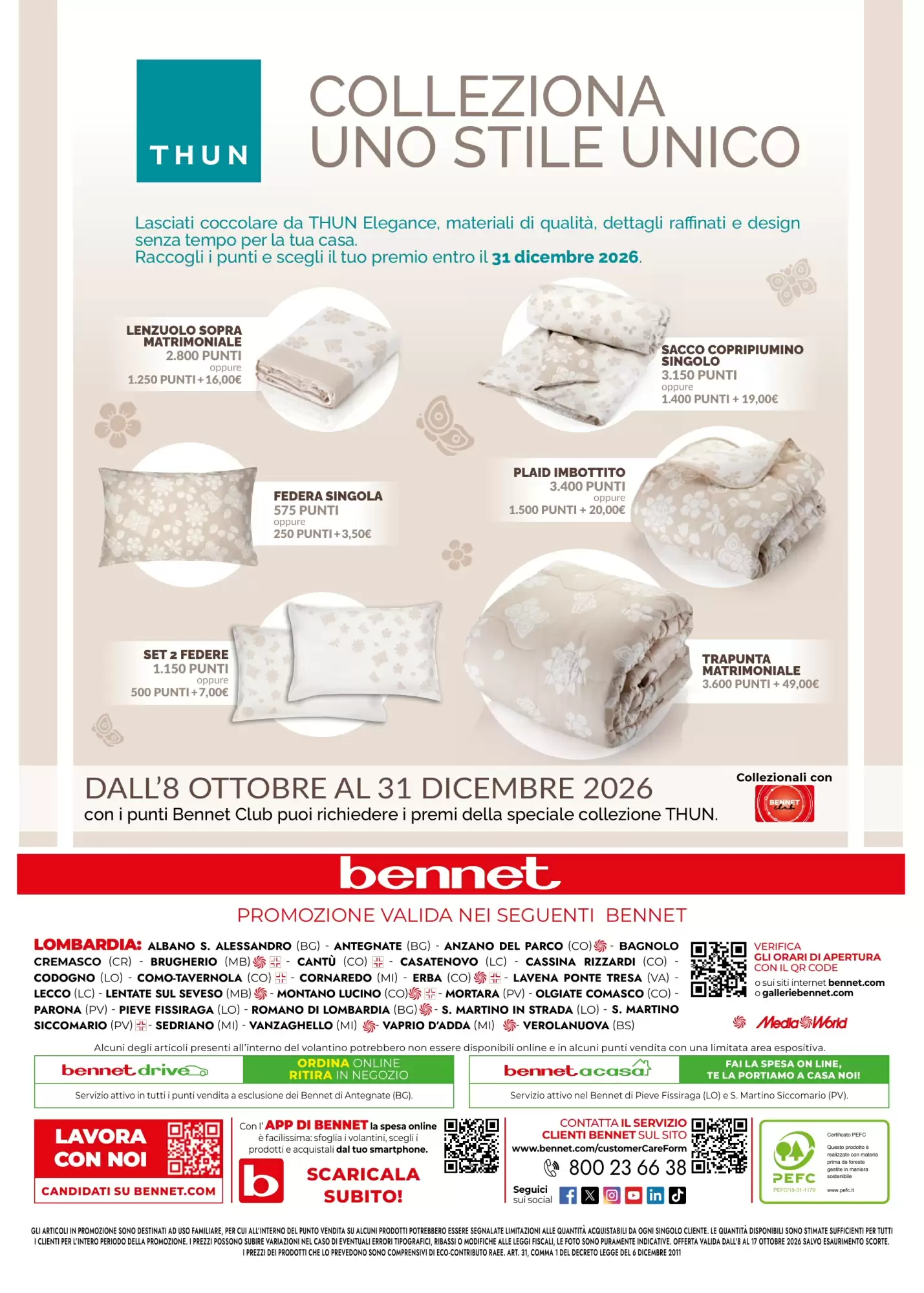 Volantino promozionale Bennet  valide dal 08/10/2026 - Pagina 40.