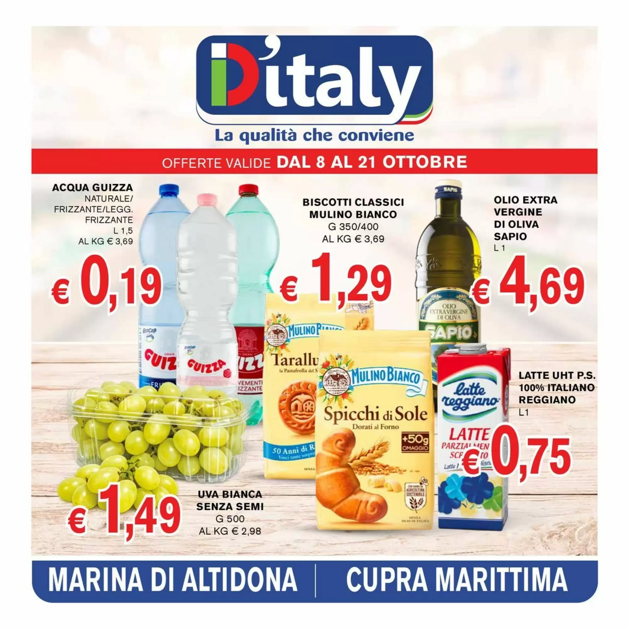 Volantino promozionale D'Italy  valide dal 08/10/2026 - Pagina 1.