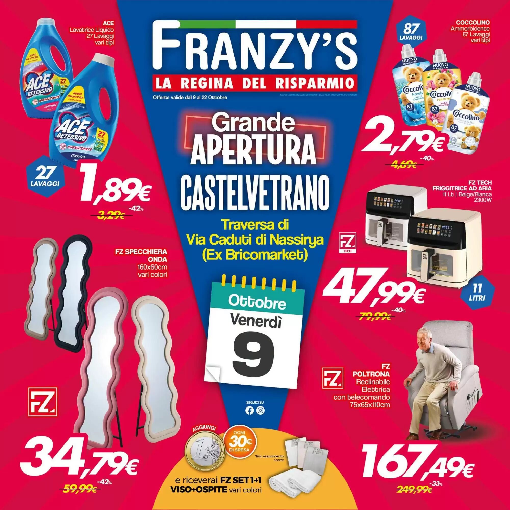 Volantino promozionale Franzy's  valide dal 09/10/2026 - Pagina 1.