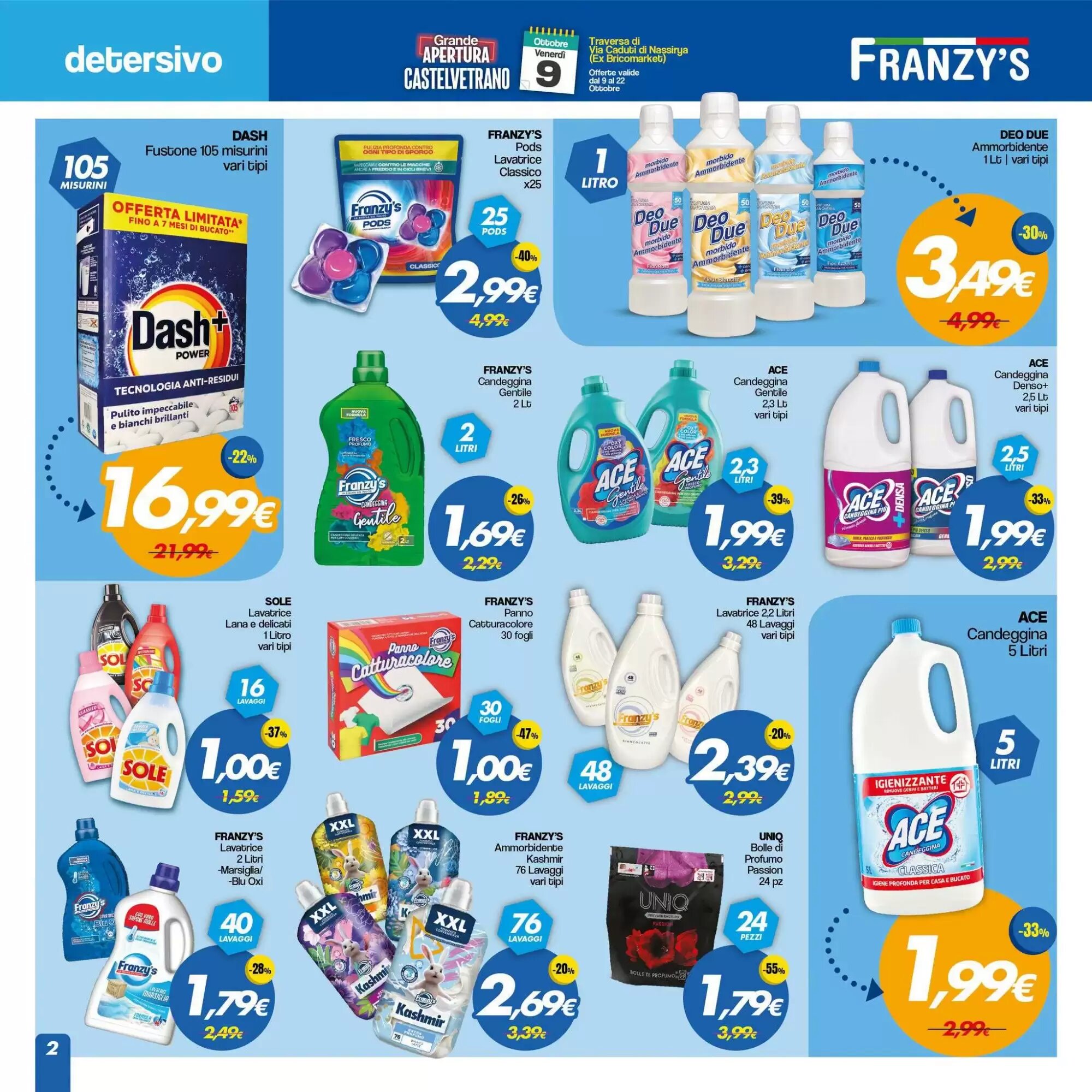 Volantino promozionale Franzy's  valide dal 09/10/2026 - Pagina 2.