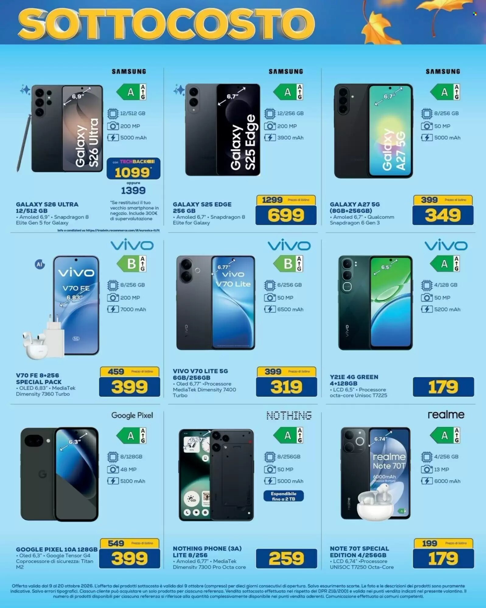 Volantino promozionale Euronics Bruno  valide dal 09/10/2026 - Pagina 11.