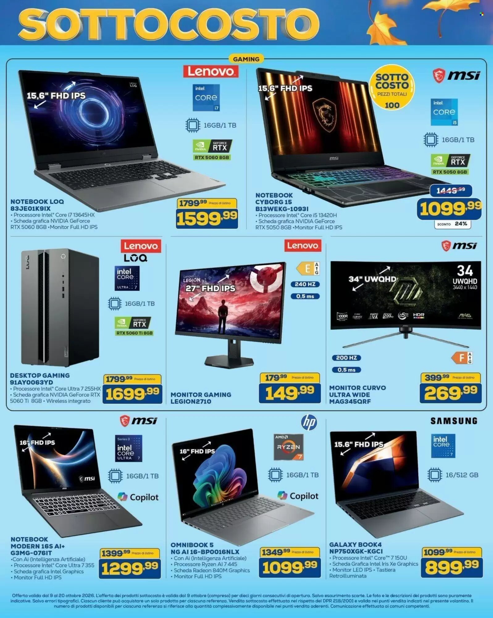 Volantino promozionale Euronics Bruno  valide dal 09/10/2026 - Pagina 16.