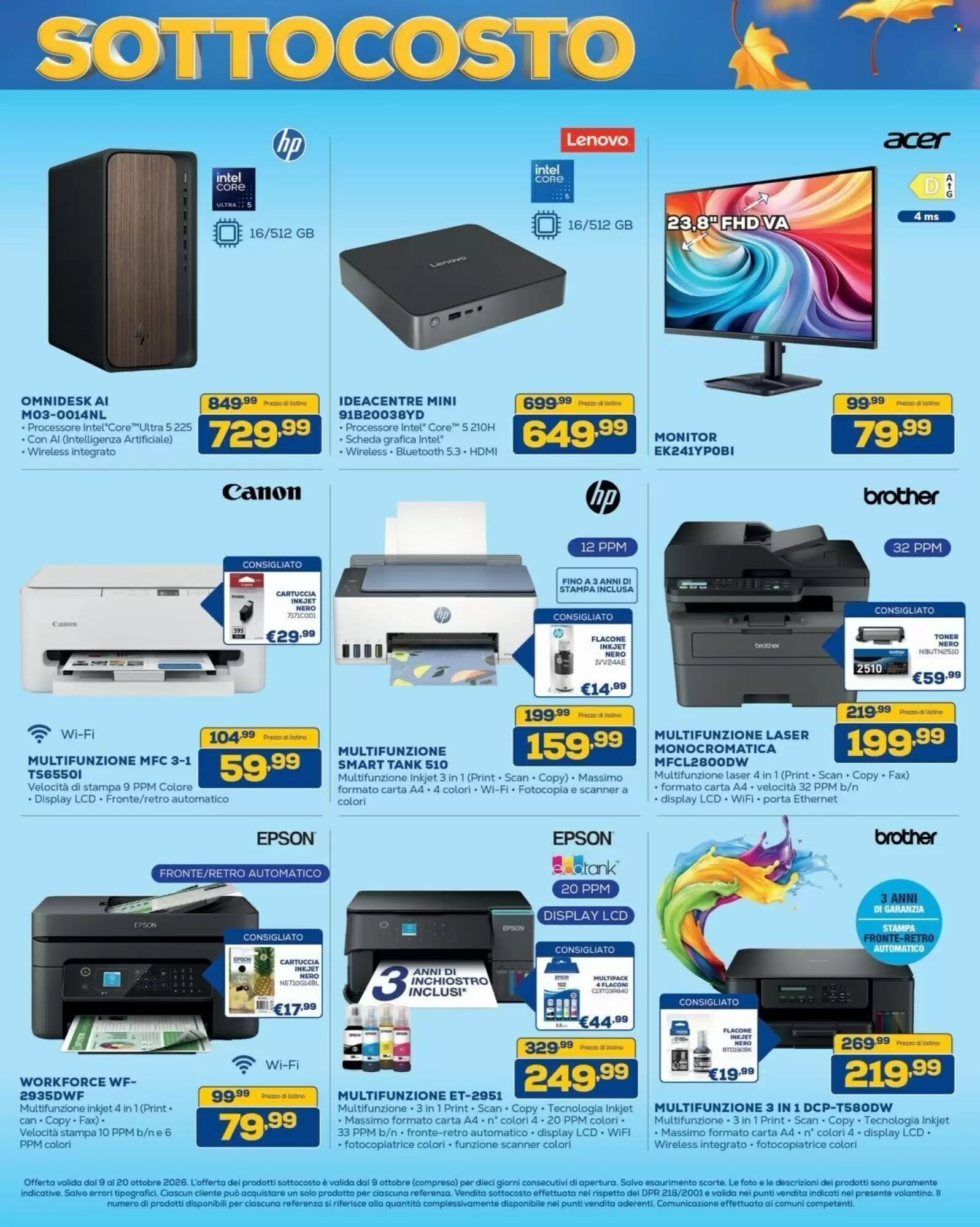 Volantino promozionale Euronics Bruno  valide dal 09/10/2026 - Pagina 18.