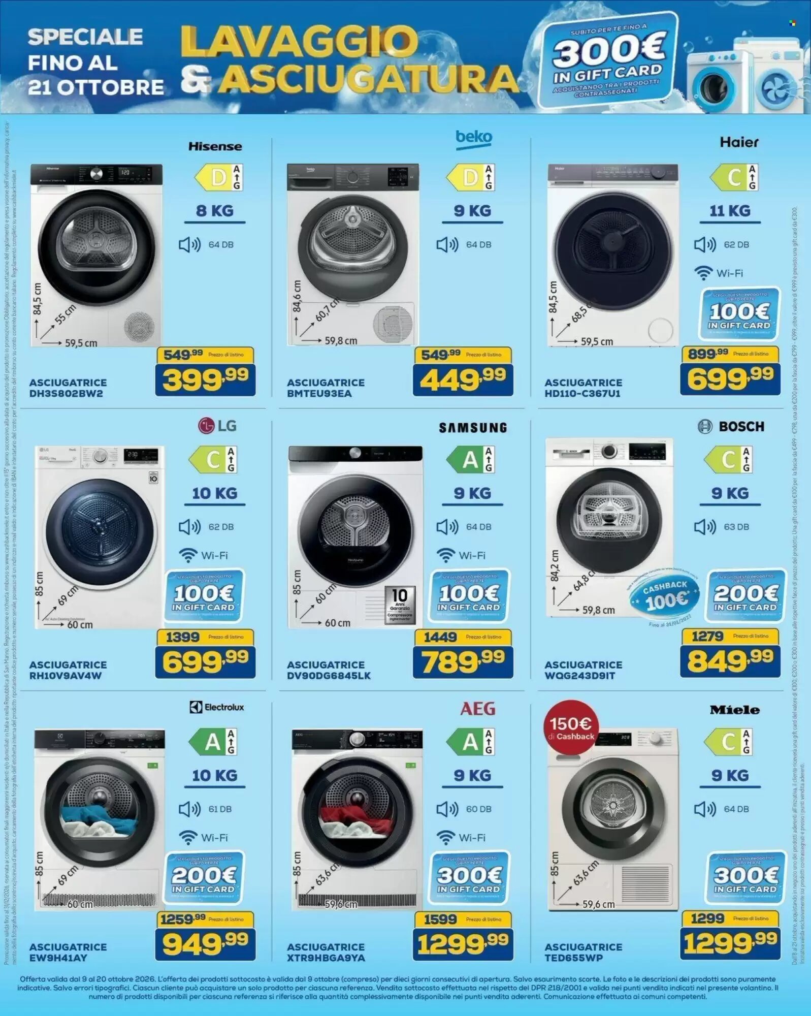 Volantino promozionale Euronics Bruno  valide dal 09/10/2026 - Pagina 29.
