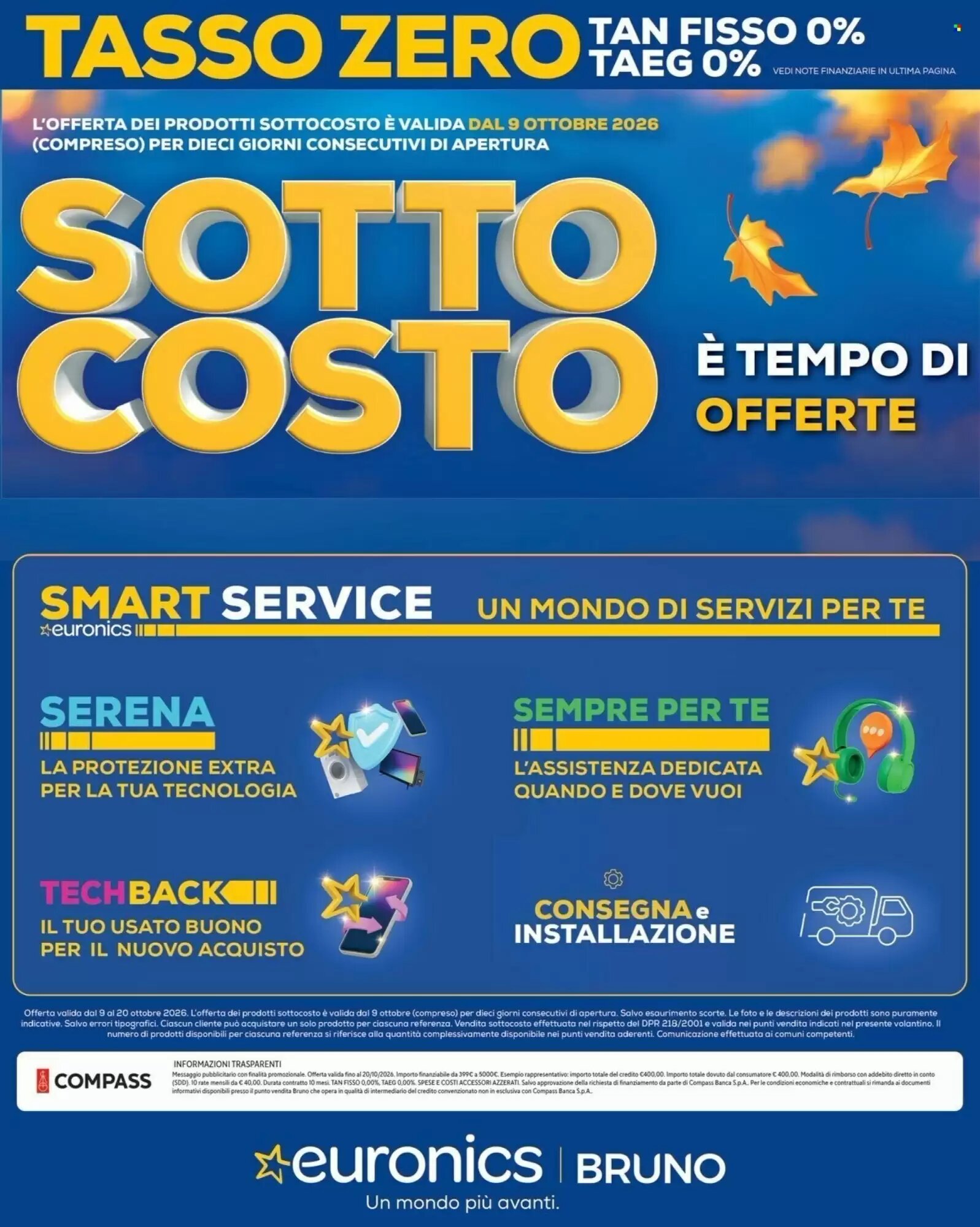Volantino promozionale Euronics Bruno  valide dal 09/10/2026 - Pagina 40.