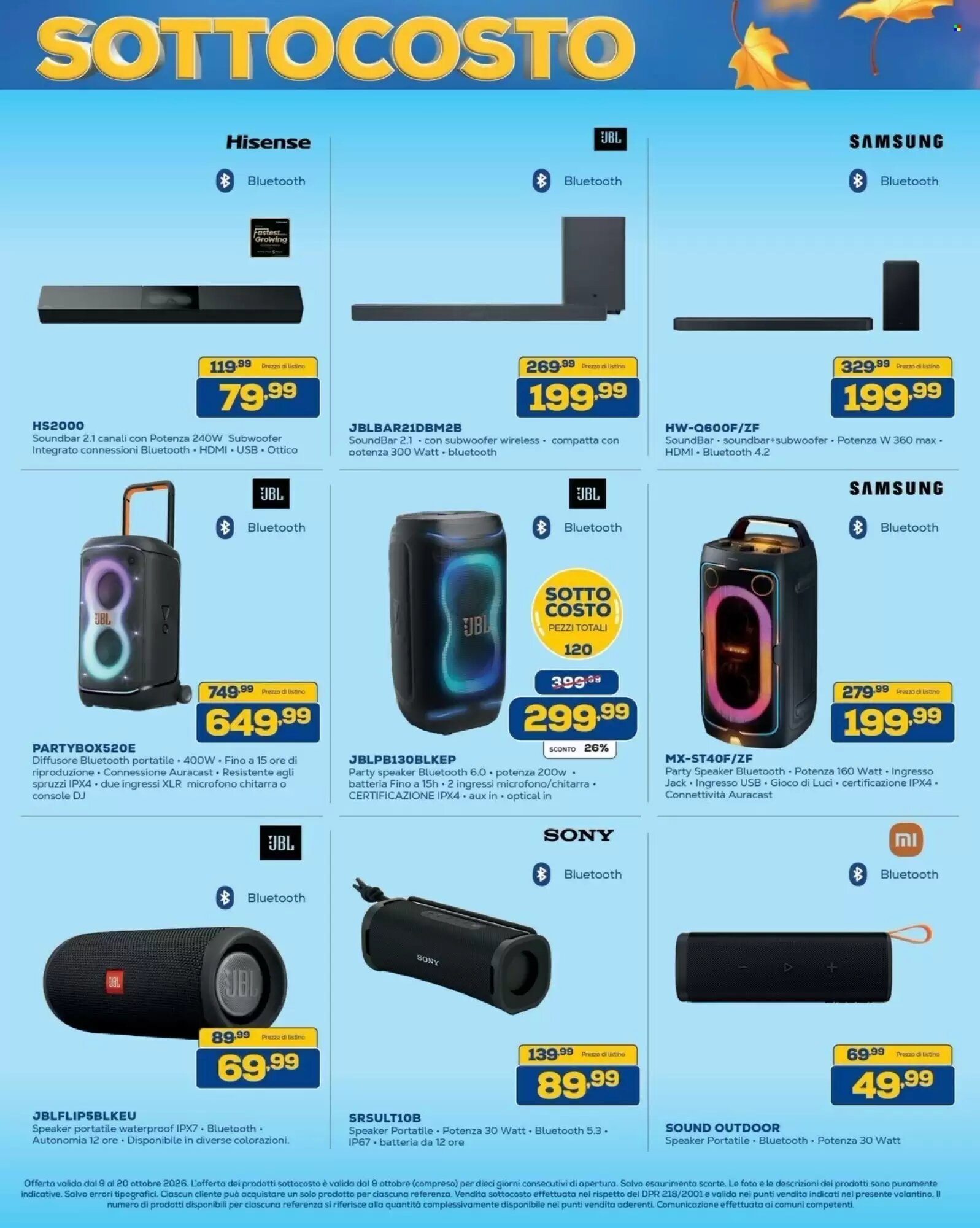 Volantino promozionale Euronics Bruno  valide dal 09/10/2026 - Pagina 7.