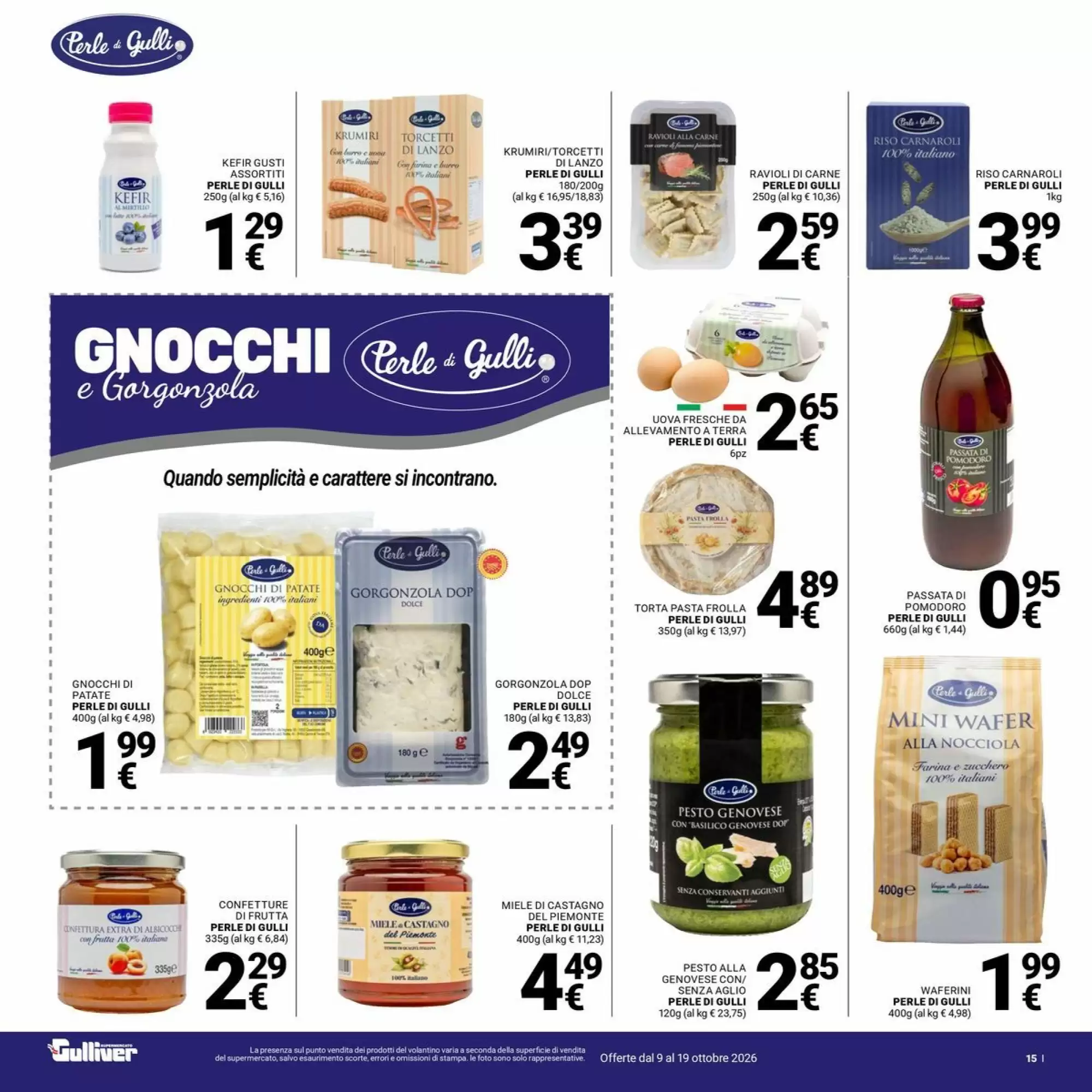 Volantino promozionale Supermercati Gulliver  valide dal 09/10/2026 - Pagina 15.
