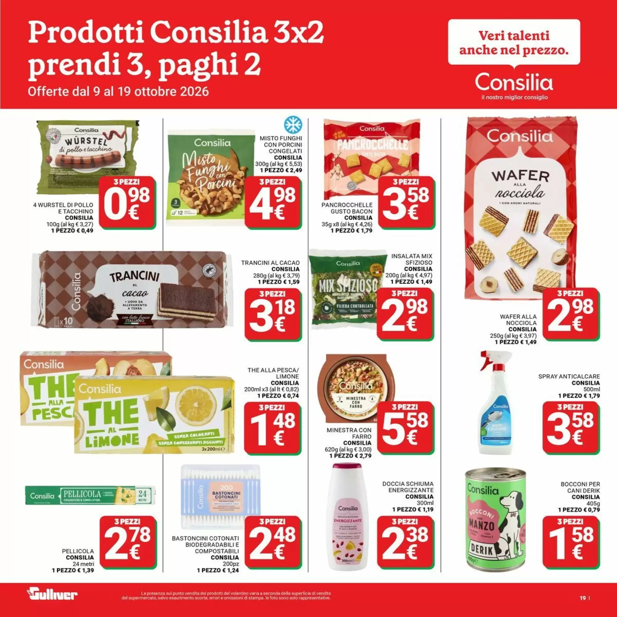 Volantino promozionale Supermercati Gulliver  valide dal 09/10/2026 - Pagina 19.