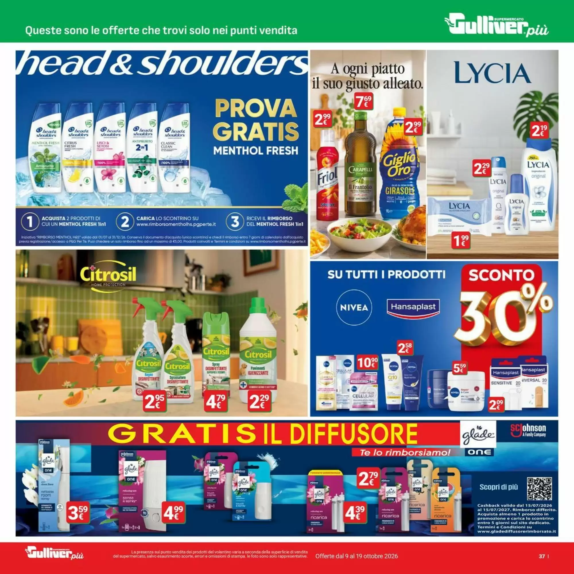 Volantino promozionale Supermercati Gulliver  valide dal 09/10/2026 - Pagina 37.