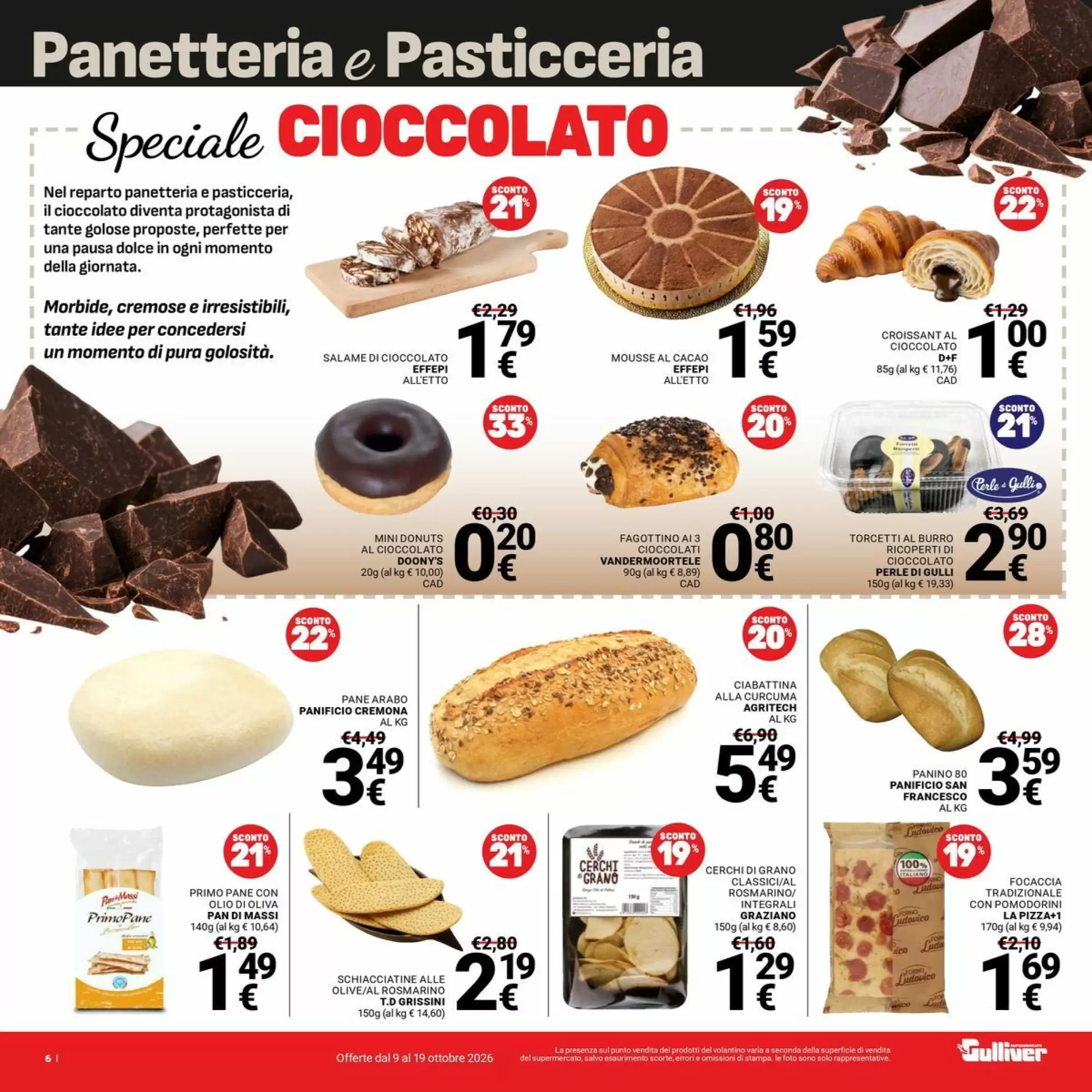 Volantino promozionale Supermercati Gulliver  valide dal 09/10/2026 - Pagina 6.