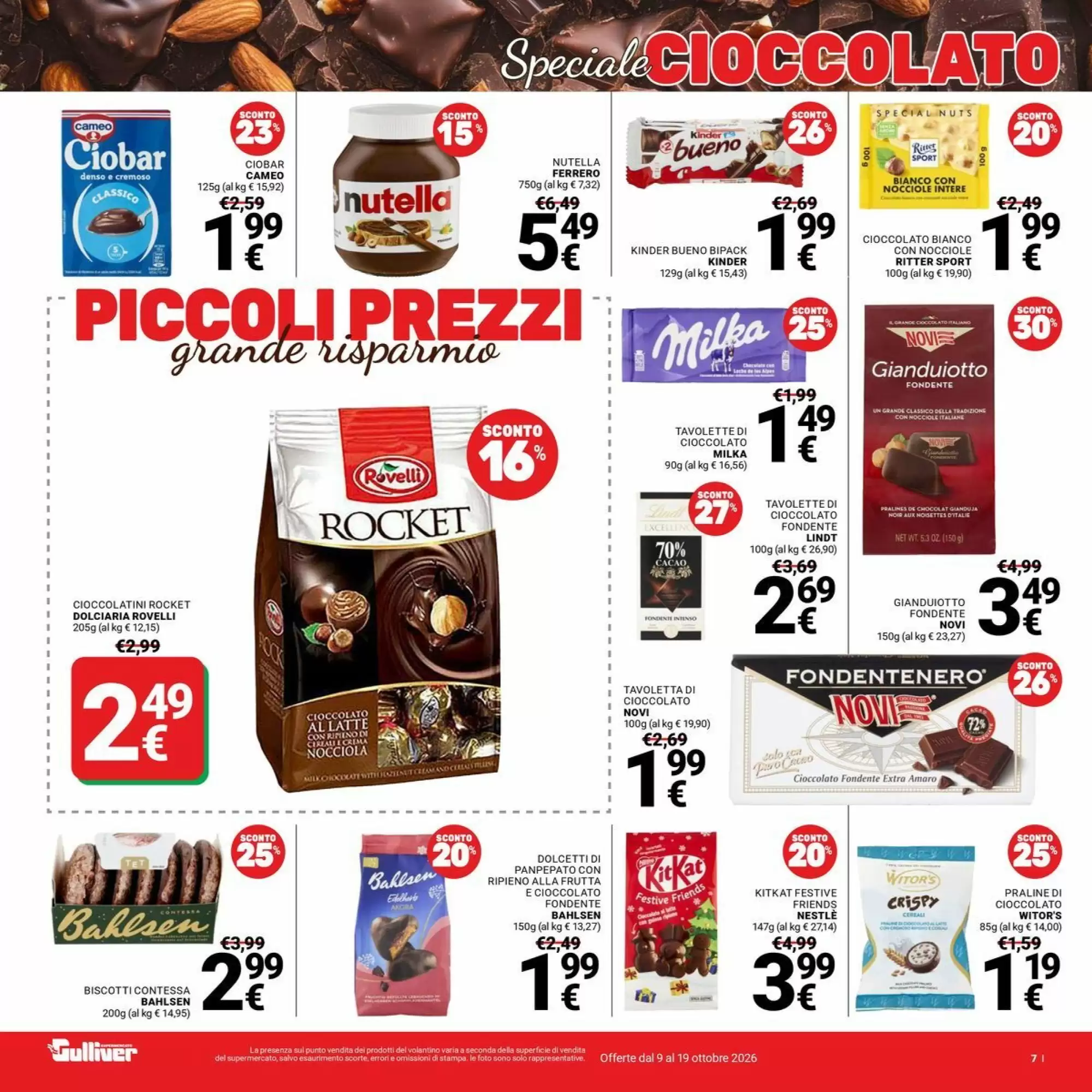 Volantino promozionale Supermercati Gulliver  valide dal 09/10/2026 - Pagina 7.