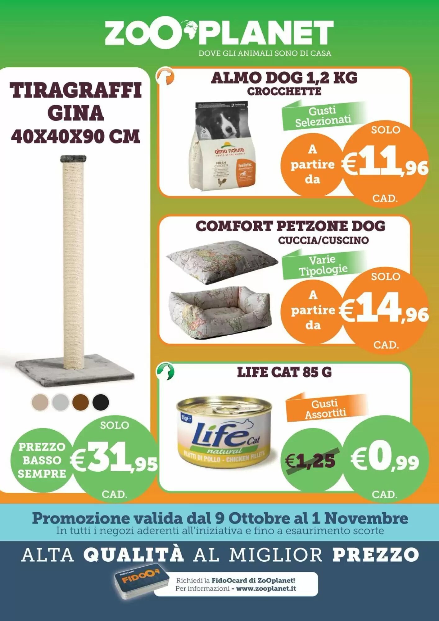 Volantino promozionale ZooPlanet  valide dal 09/10/2026 - Pagina 1.
