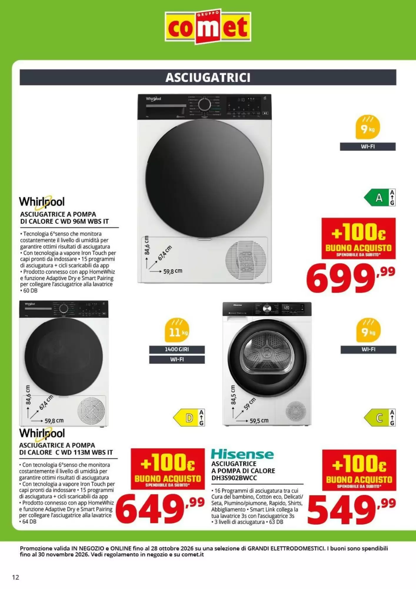 Volantino promozionale Comet  valide dal 10/10/2026 - Pagina 12.