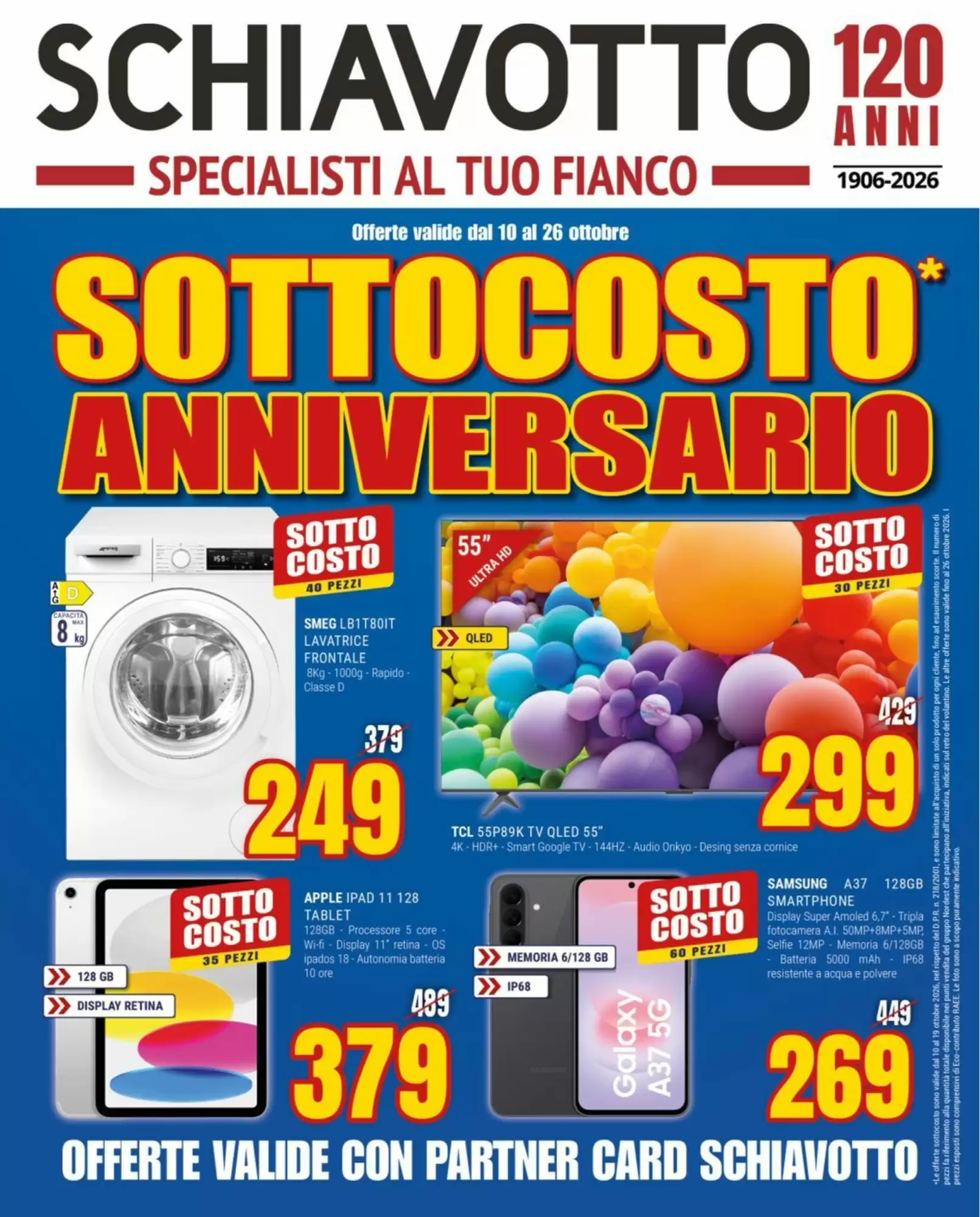 Volantino promozionale Schiavotto valide dal 10/10/2026 - Pagina 1.