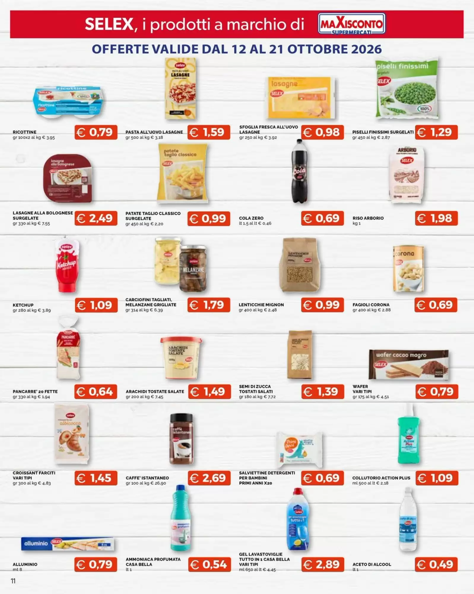 Volantino promozionale Maxisconto  valide dal 12/10/2026 - Pagina 11.
