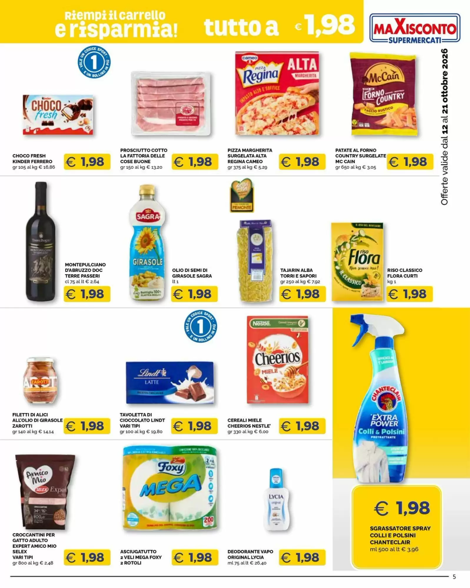 Volantino promozionale Maxisconto  valide dal 12/10/2026 - Pagina 5.