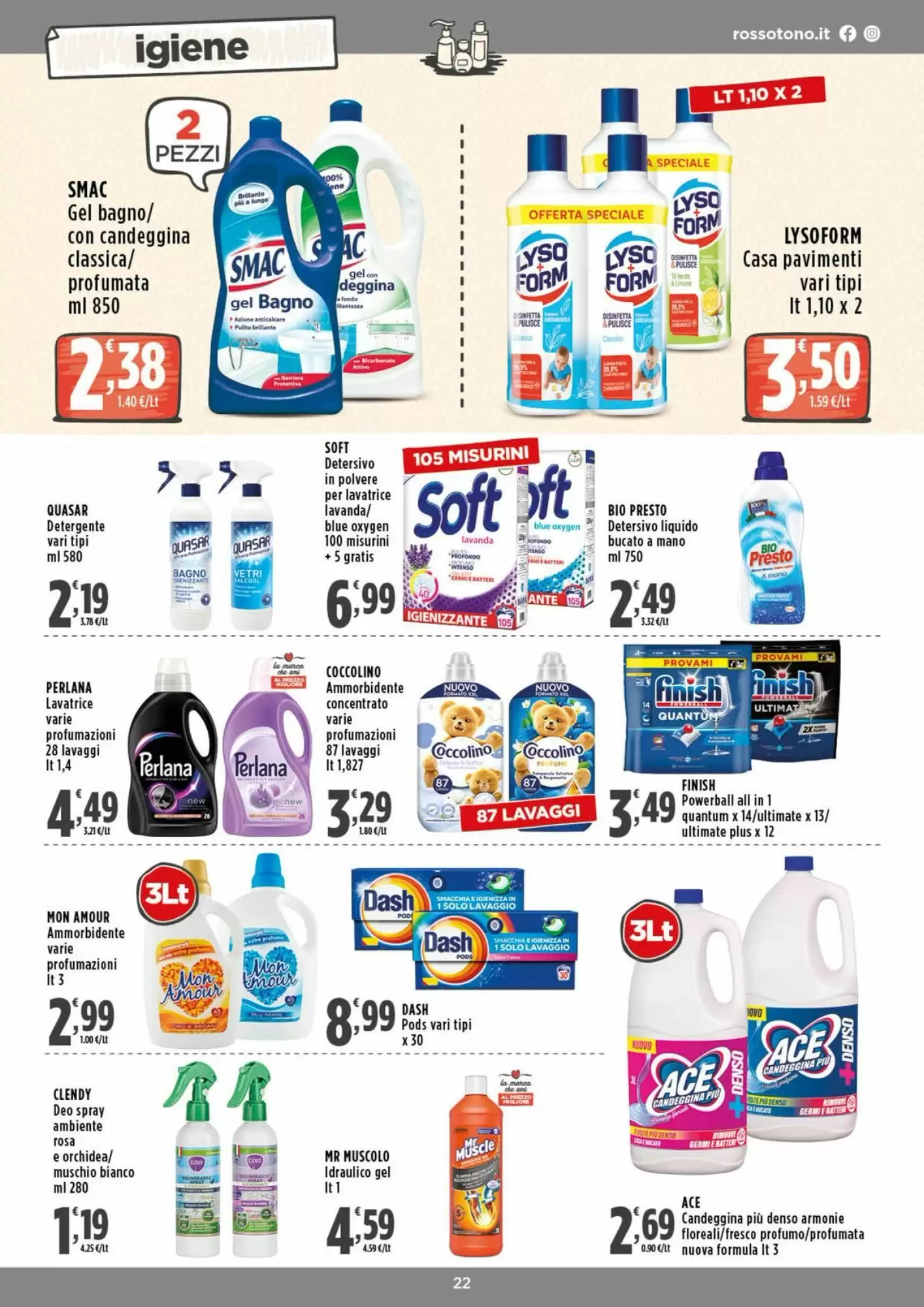 Volantino promozionale Rossotono  valide dal 12/10/2026 - Pagina 22.