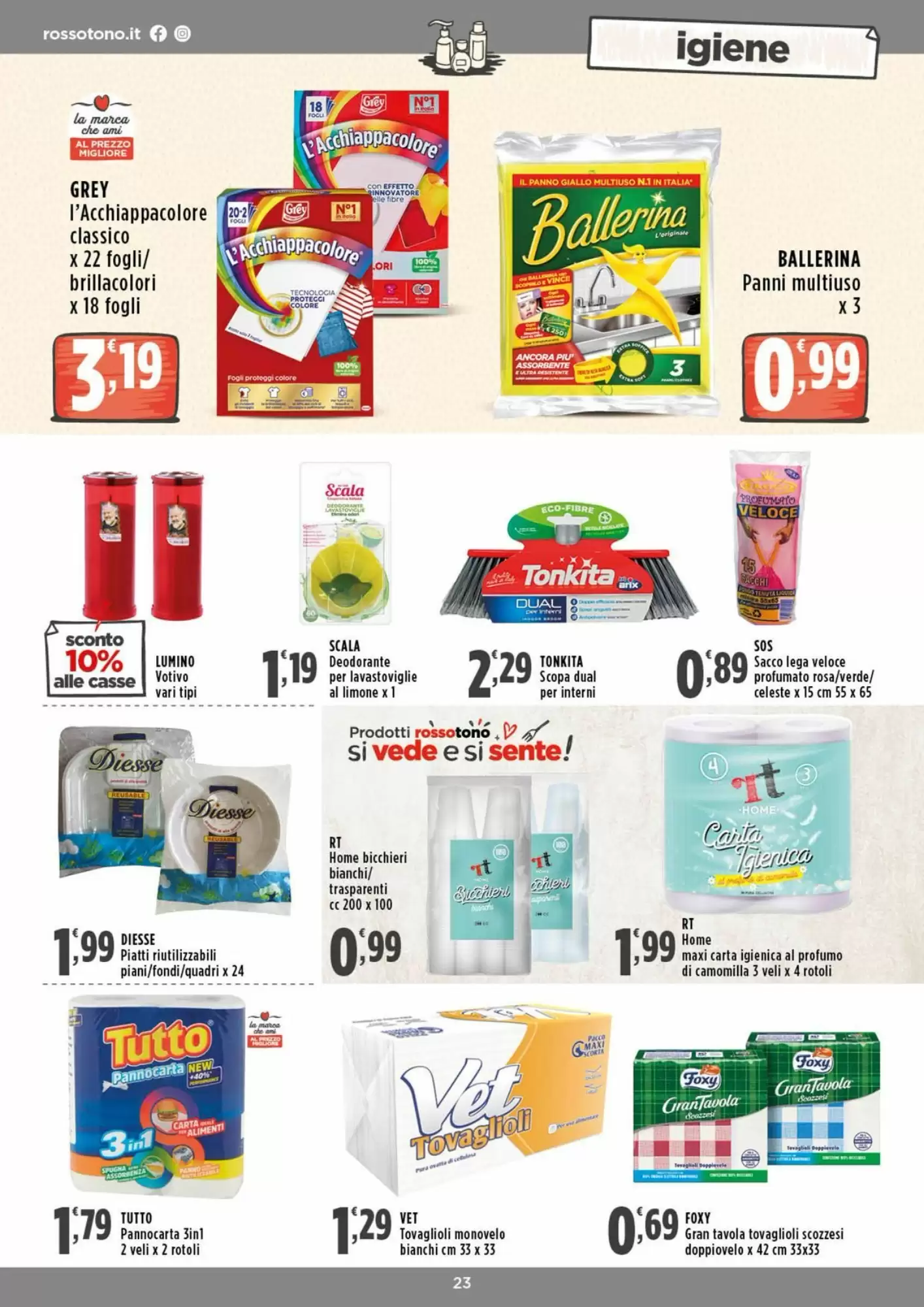 Volantino promozionale Rossotono  valide dal 12/10/2026 - Pagina 23.