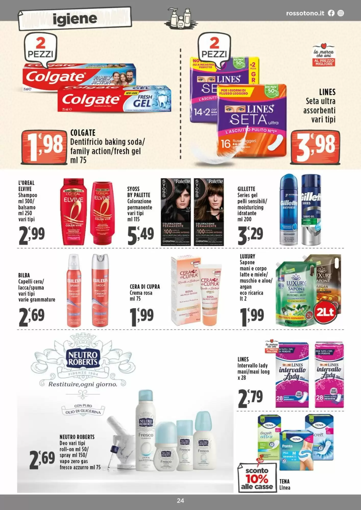 Volantino promozionale Rossotono  valide dal 12/10/2026 - Pagina 24.