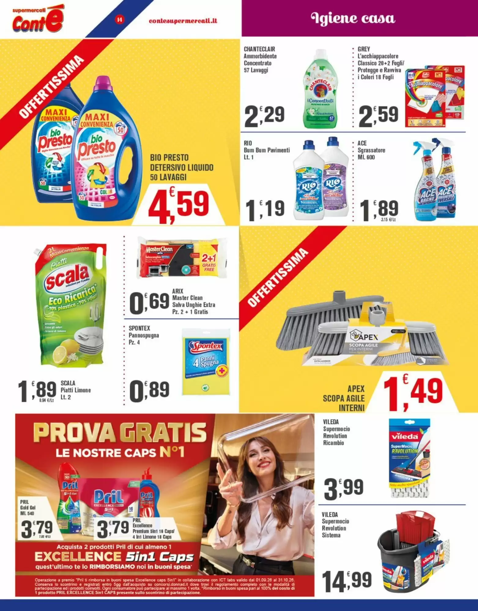 Volantino promozionale Conté Supermercati  valide dal 12/10/2026 - Pagina 14.