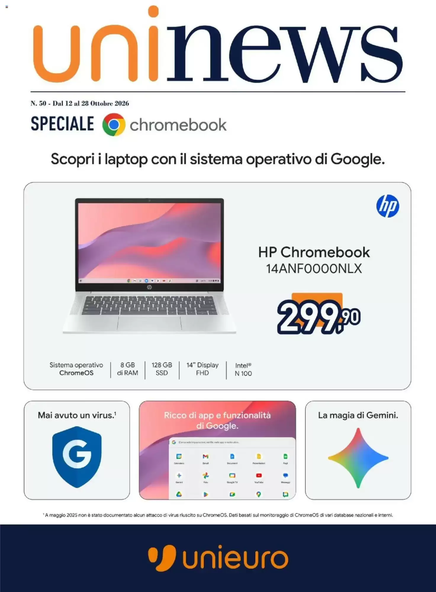 Volantino promozionale Unieuro valide dal 12/10/2026 - Pagina 1.