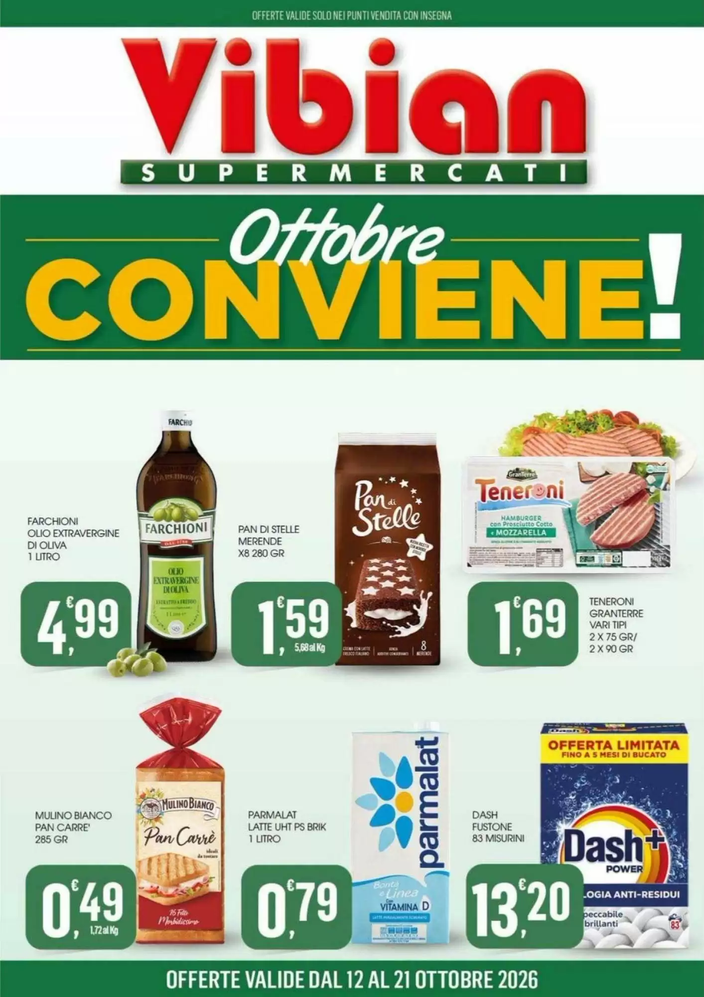 Volantino promozionale Vibian  valide dal 12/10/2026 - Pagina 1.