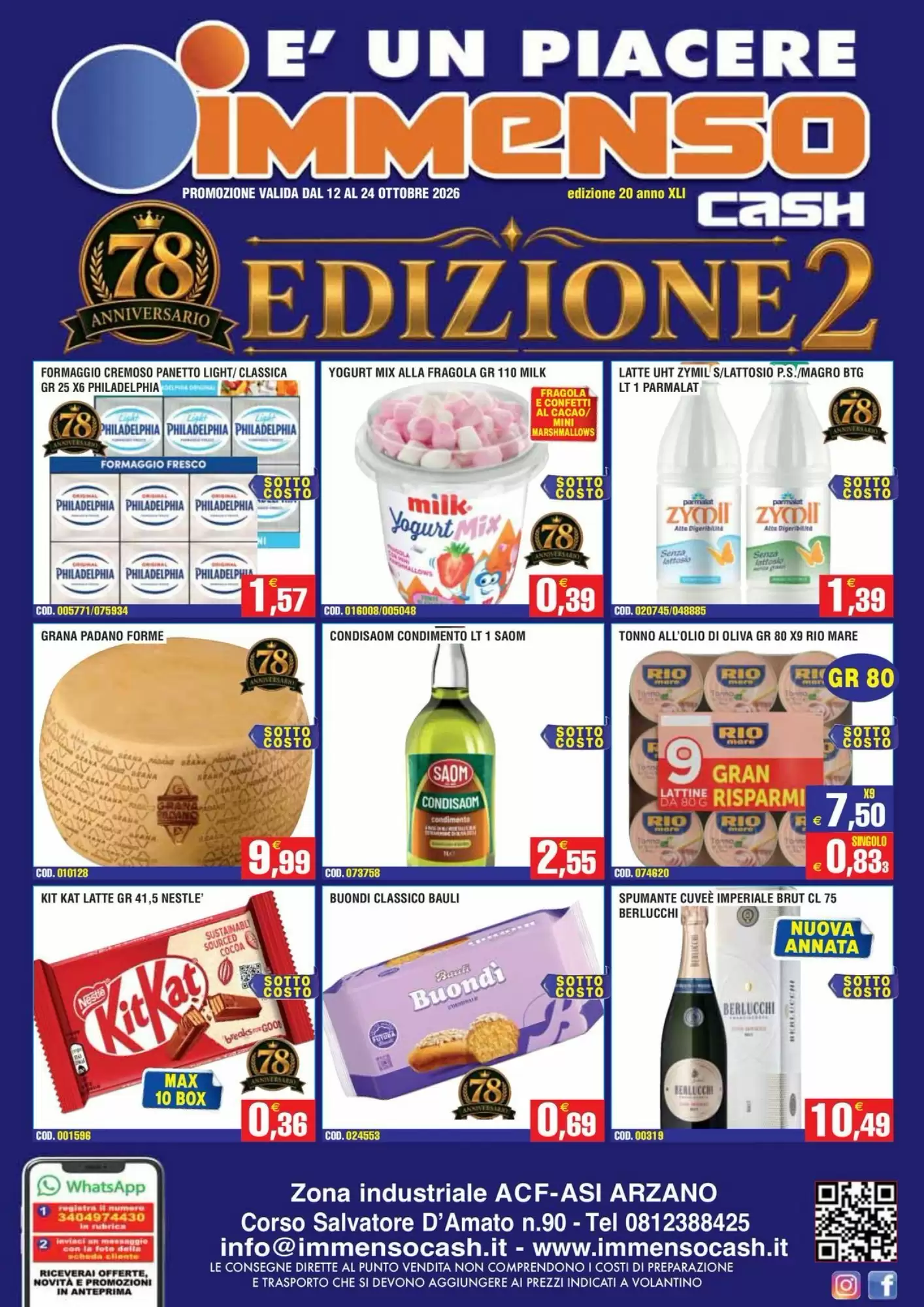 Volantino promozionale Immenso Cash  valide dal 12/10/2026 - Pagina 1.