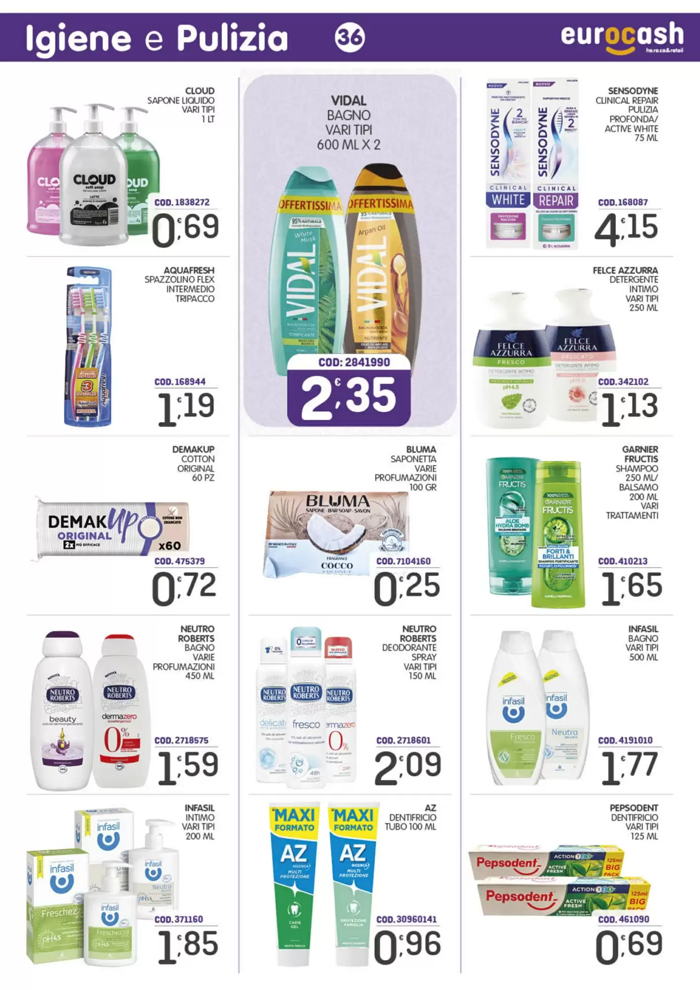 Volantino promozionale Eurocash  valide dal 12/10/2026 - Pagina 36.