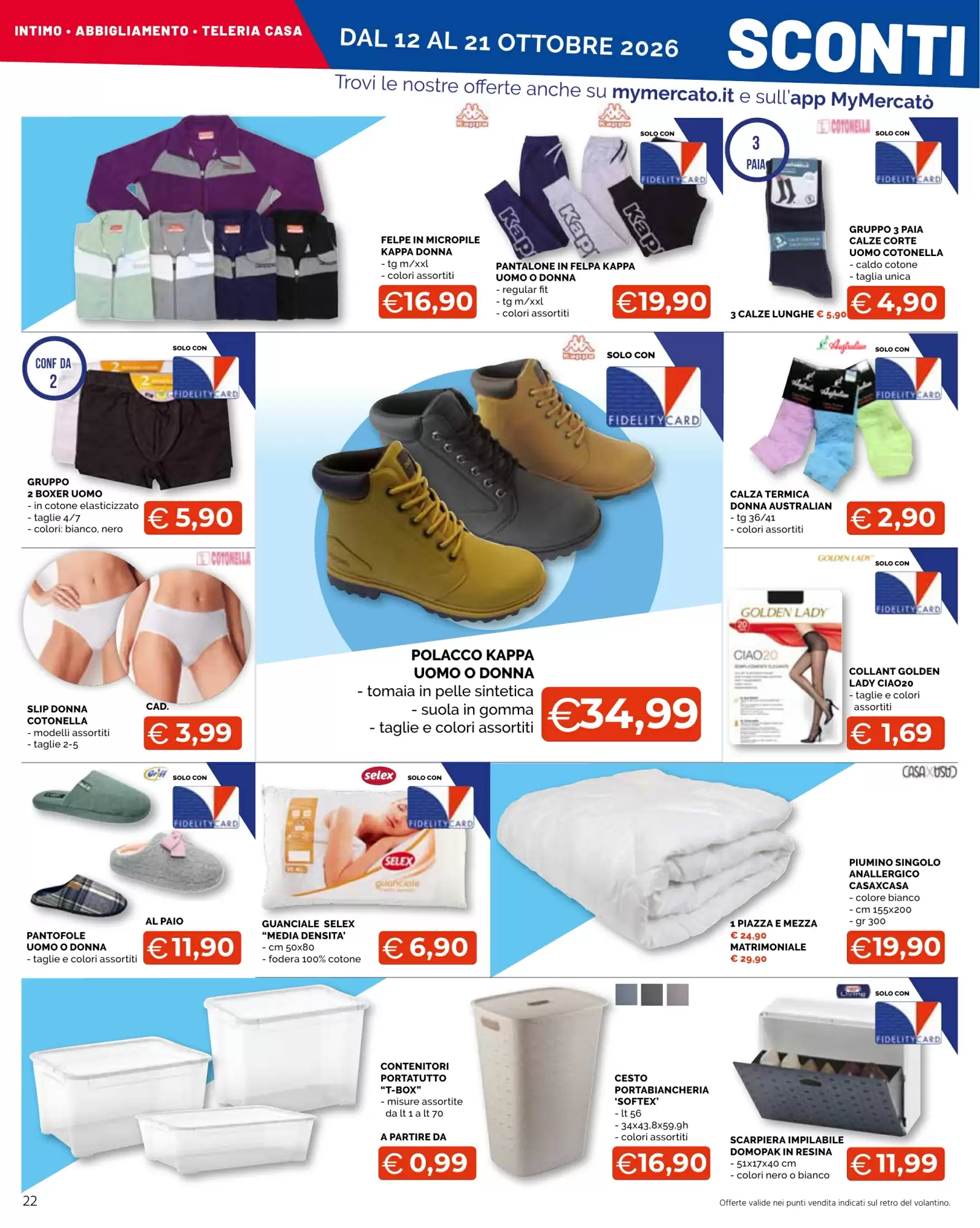 Volantino promozionale Mercatò Big  valide dal 12/10/2026 - Pagina 22.