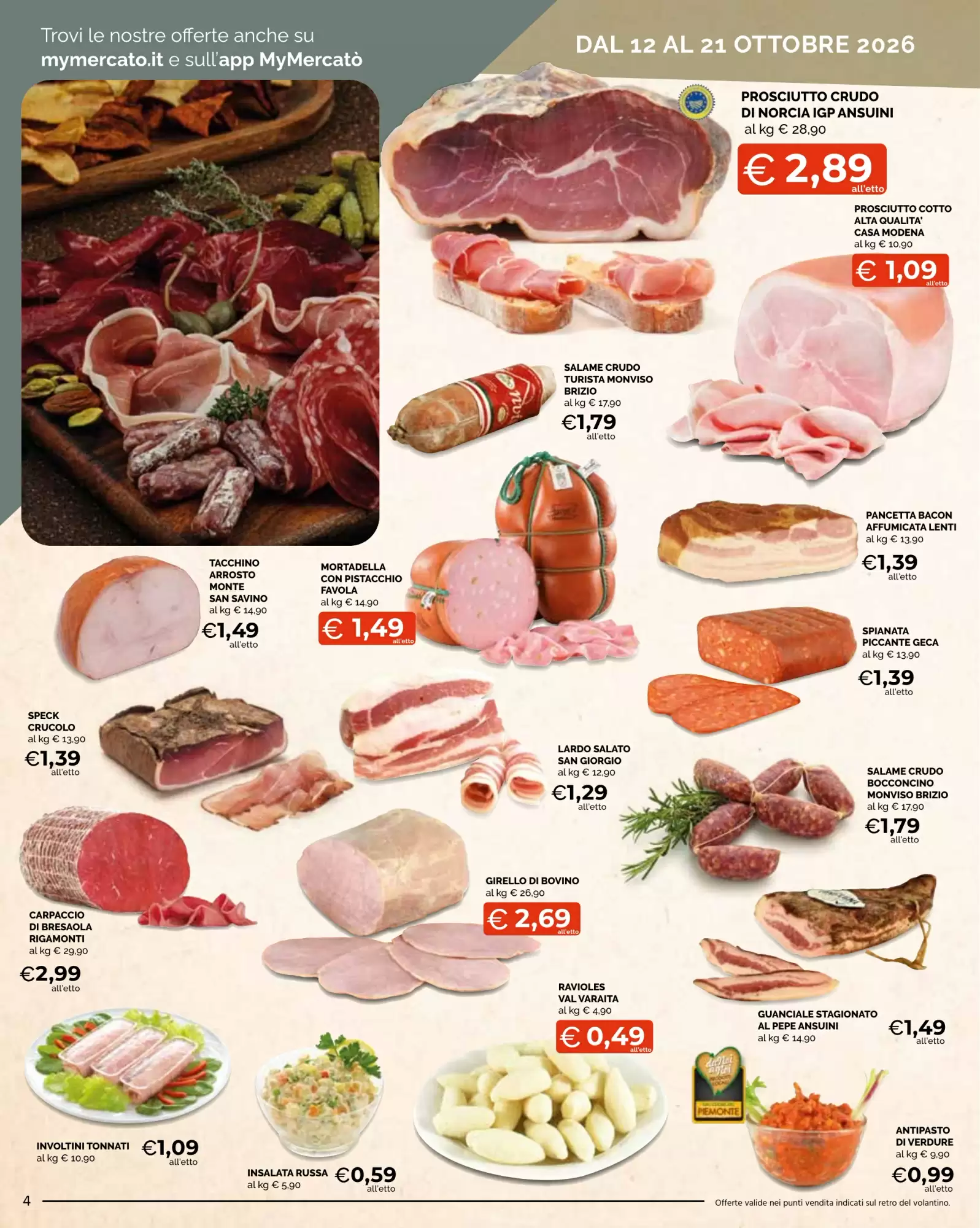 Volantino promozionale Mercatò Extra  valide dal 12/10/2026 - Pagina 4.