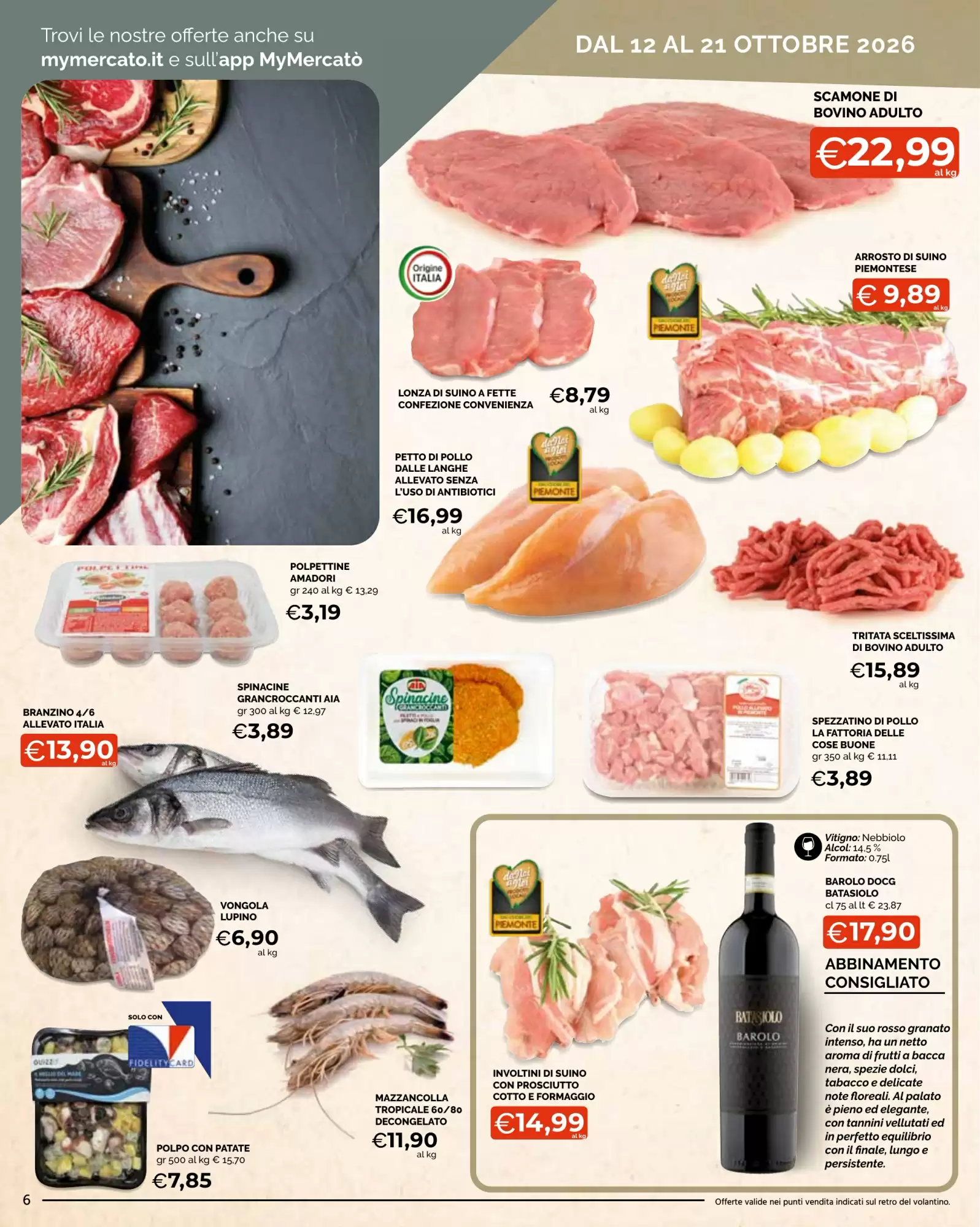 Volantino promozionale Mercatò Extra  valide dal 12/10/2026 - Pagina 6.