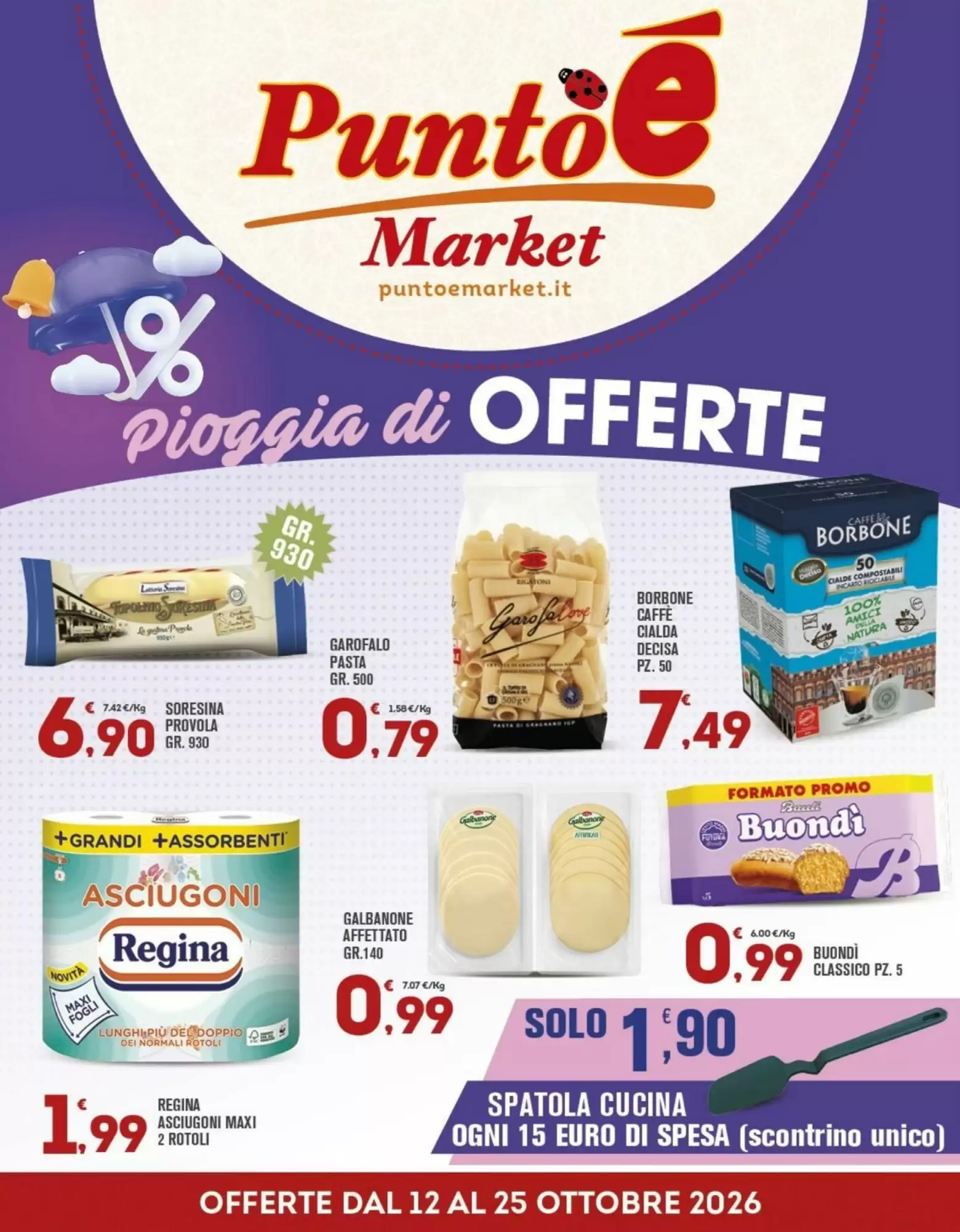 Volantino promozionale Punto é market valide dal 12/10/2026 - Pagina 1.