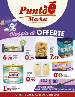 Volantino promozionale Punto é market  valide dal 12/10/2026