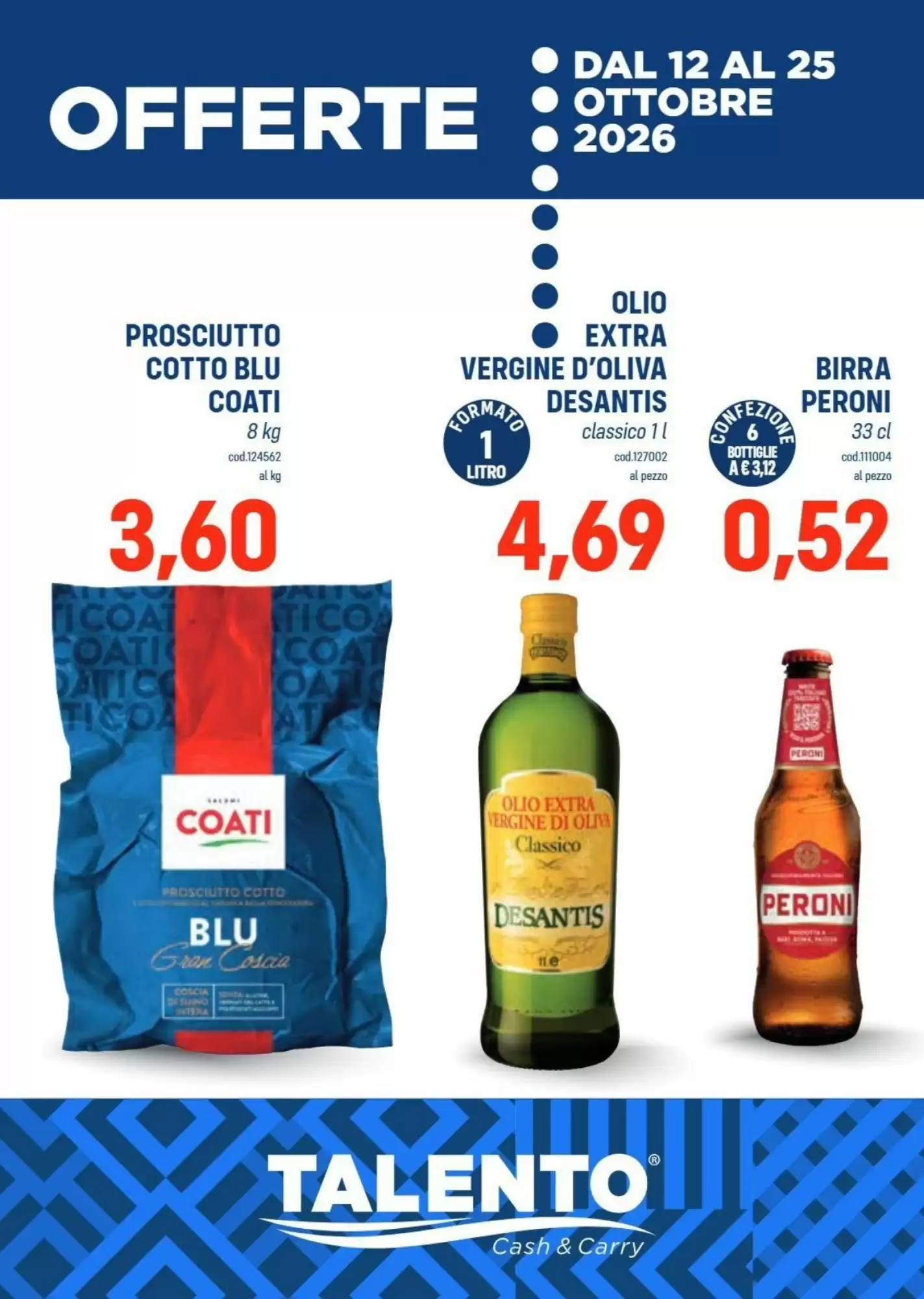 Volantino promozionale Talento Professional Store valide dal 12/10/2026 - Pagina 1.