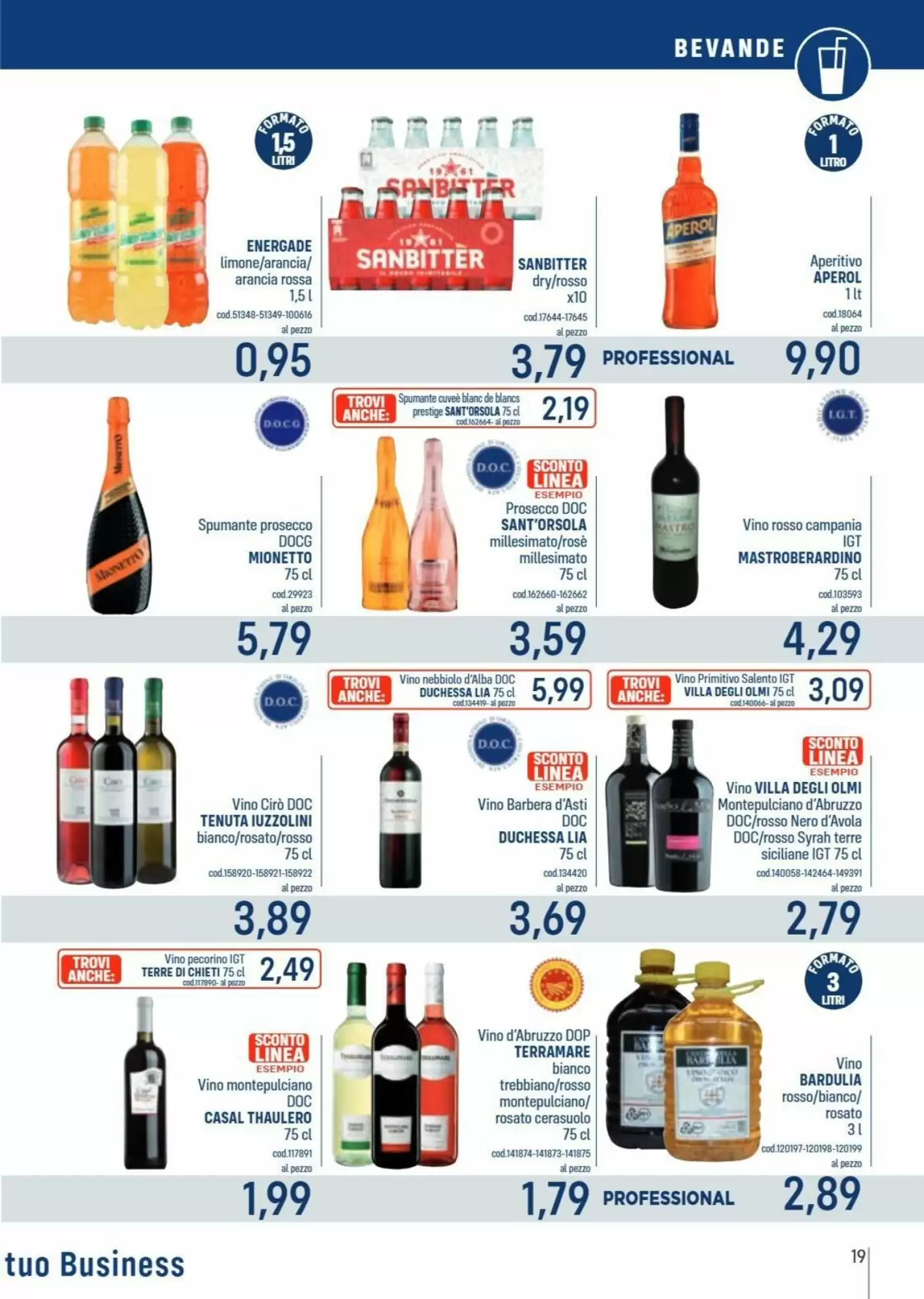 Volantino promozionale Talento Professional Store  valide dal 12/10/2026 - Pagina 19.
