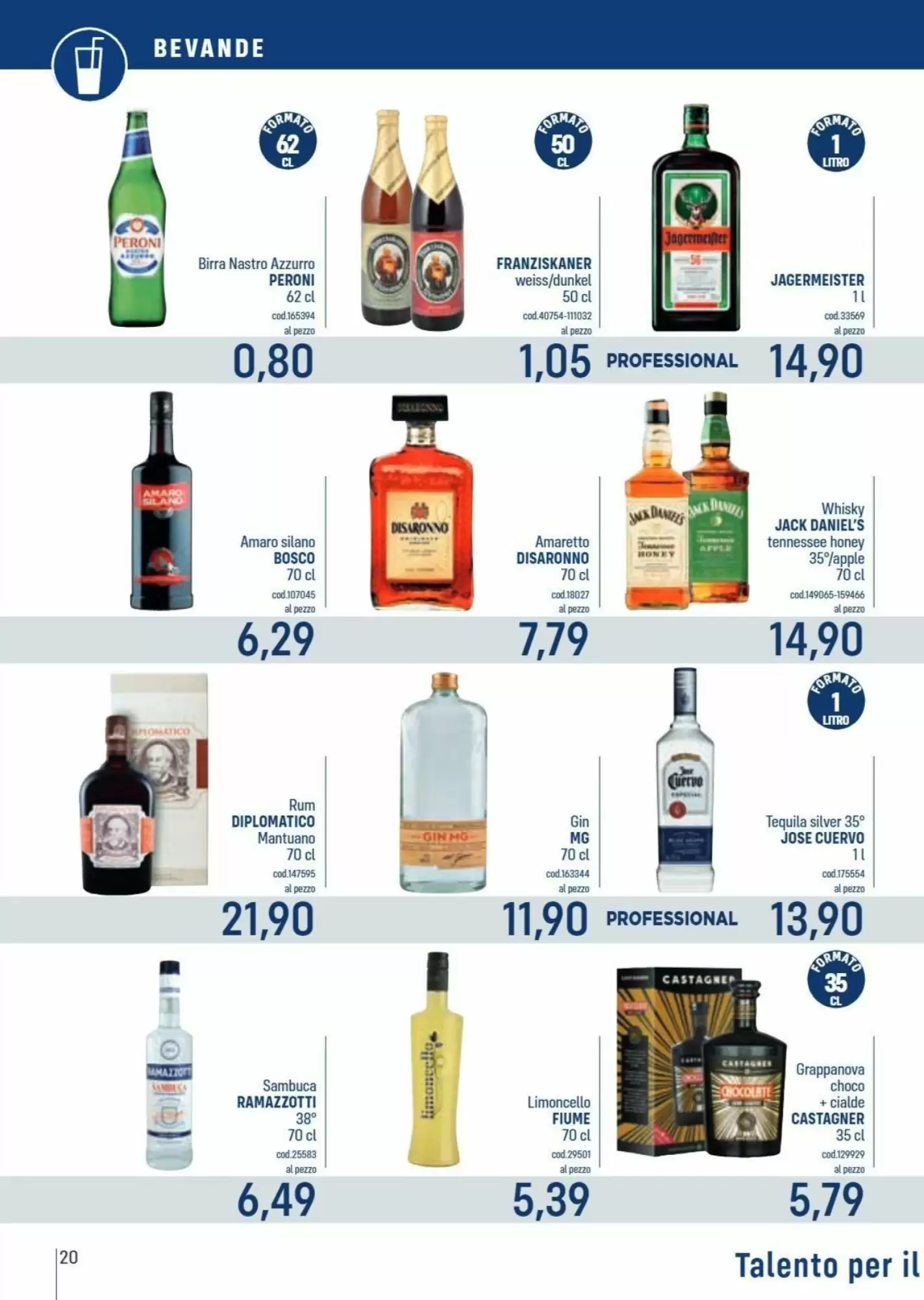 Volantino promozionale Talento Professional Store  valide dal 12/10/2026 - Pagina 20.