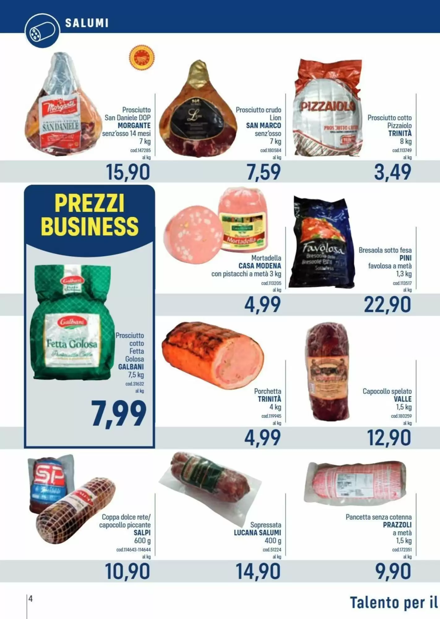 Volantino promozionale Talento Professional Store  valide dal 12/10/2026 - Pagina 4.