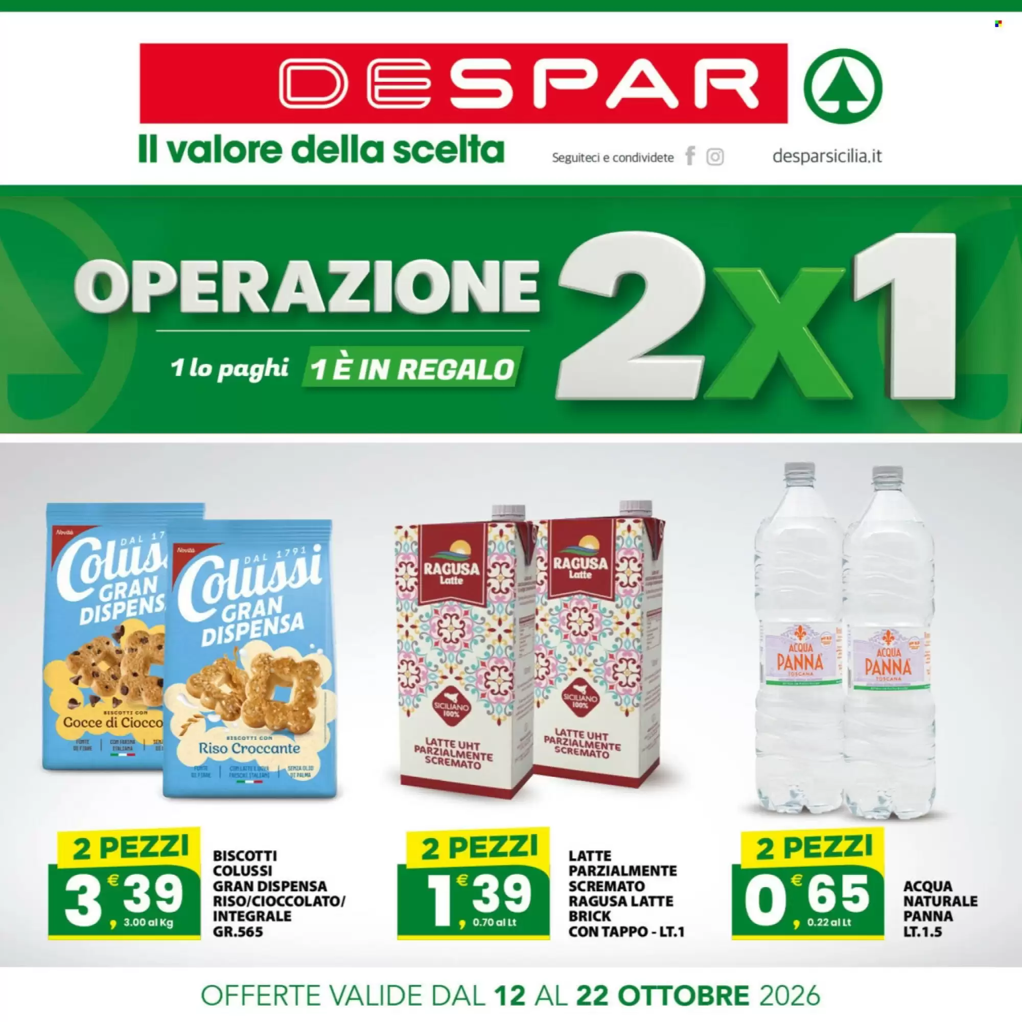 Volantino promozionale Despar Sicilia  valide dal 12/10/2026 - Pagina 1.