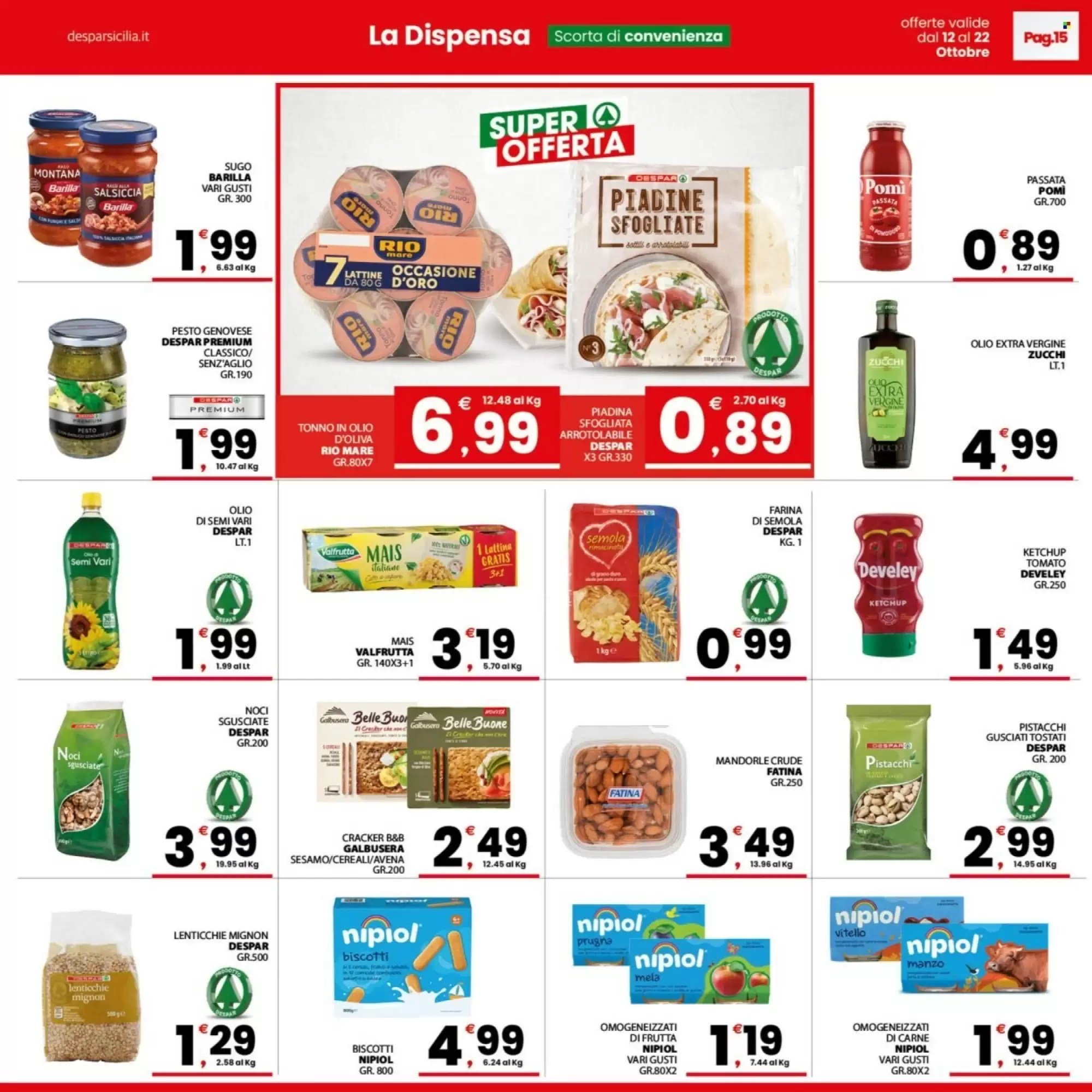 Volantino promozionale Despar Sicilia  valide dal 12/10/2026 - Pagina 15.
