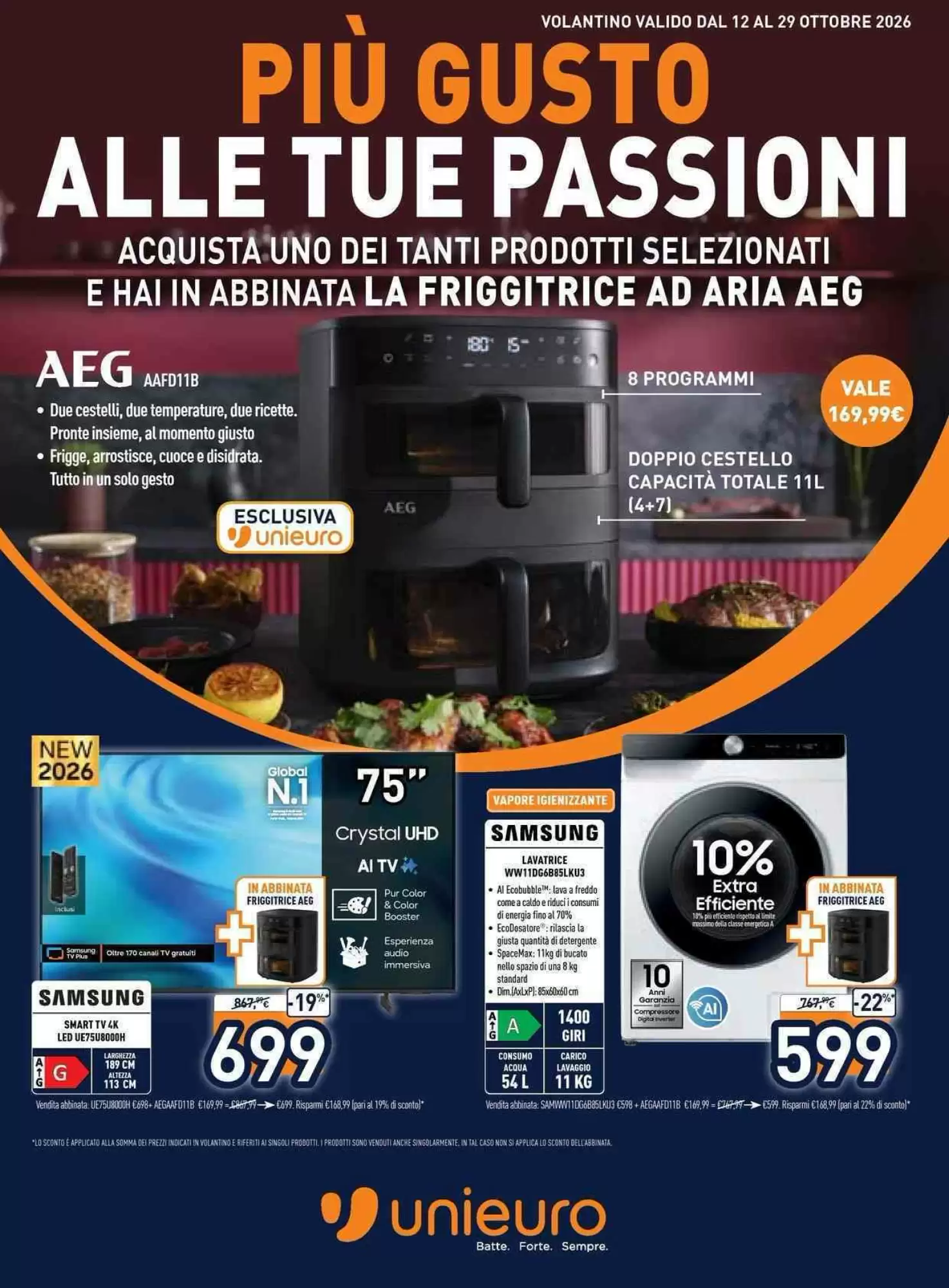 Volantino promozionale Unieuro valide dal 12/10/2026 - Pagina 1.